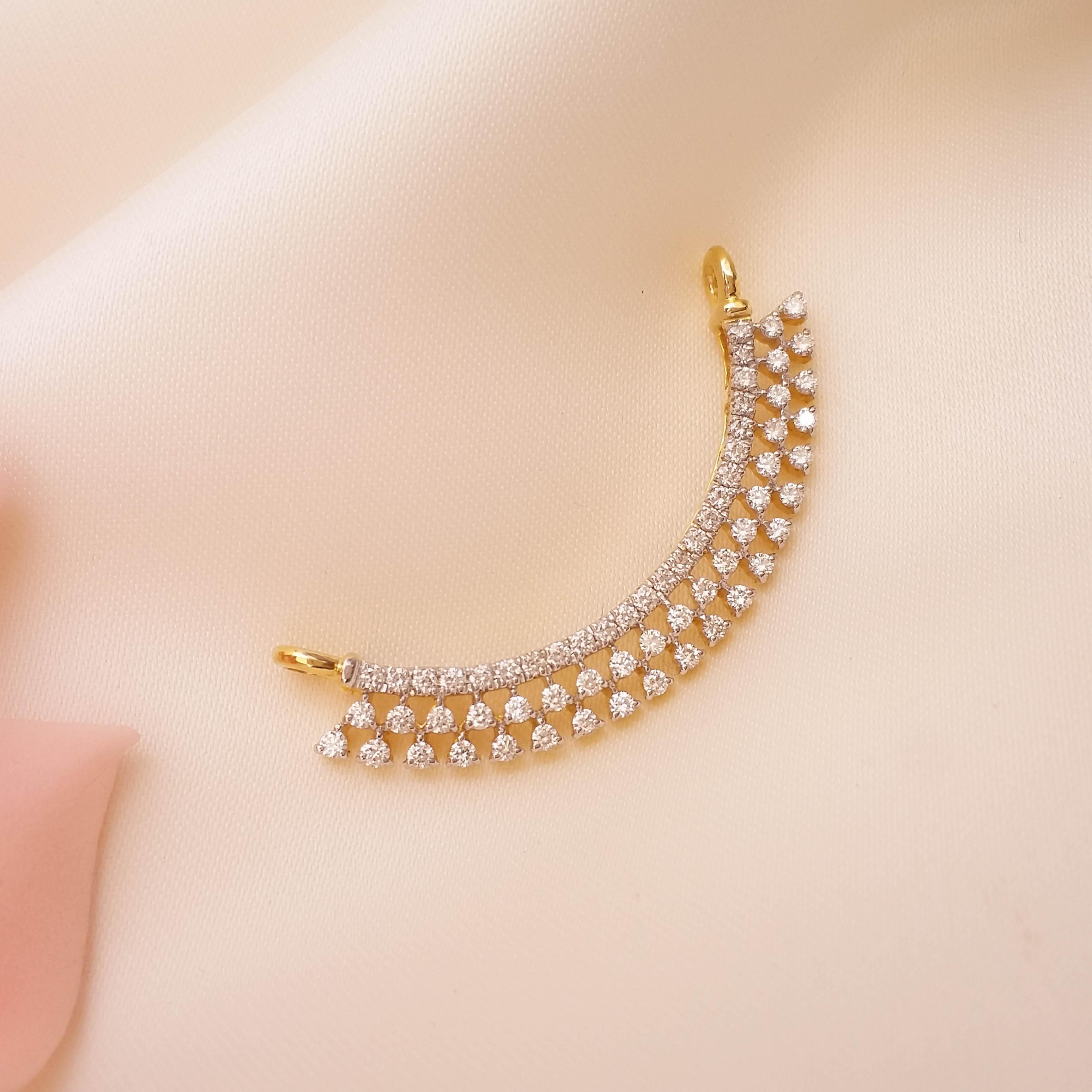 Buy Arista Diamond Tanmaniya 18 KT yellow gold (2.58 gm). | Online By Giriraj Jewellers