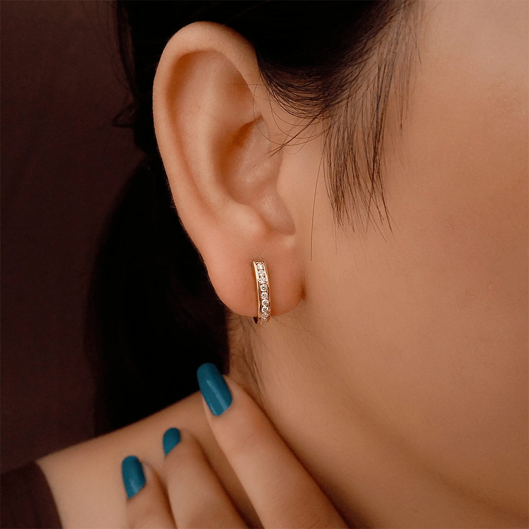 Buy Classic Gold Hoop earrings 22 KT yellow gold 284 gm  Online By  Giriraj Jewellers