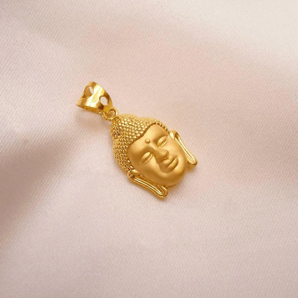 Buy Harmony Gautam Buddha Gold Pendant 22 KT yellow gold (2.1 gm). | Online By Giriraj Jewellers