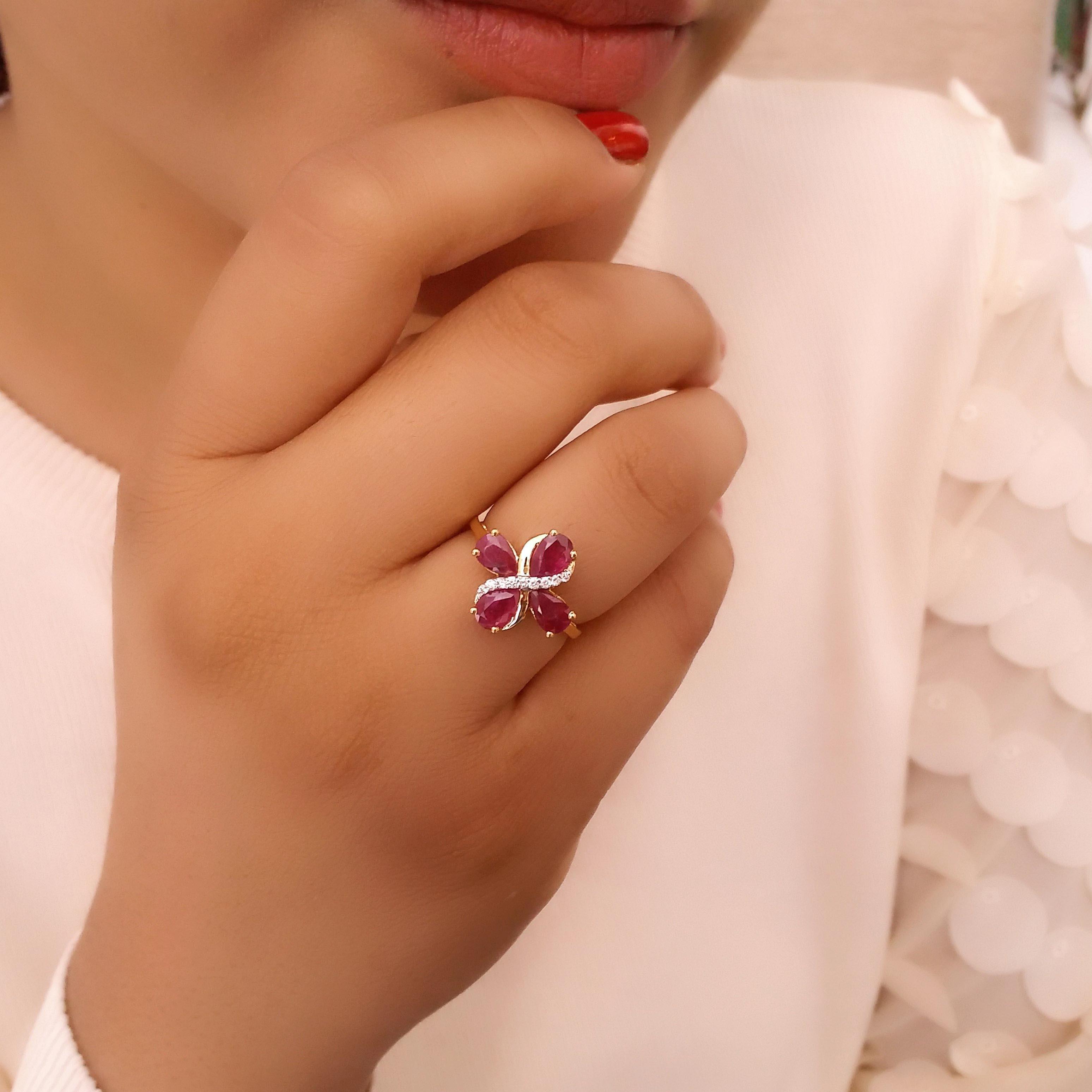 Ruby Diamond Ring Online Jewellery Shopping India | Dishis Designer  Jewellery