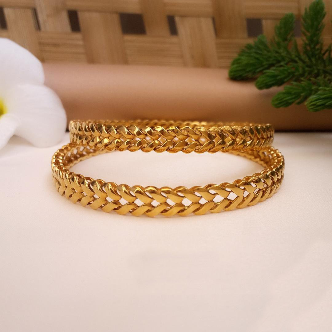 Buy Charvi 22K Gold Bangles 22 KT yellow gold (52.5 gm). | Online By Giriraj Jewellers