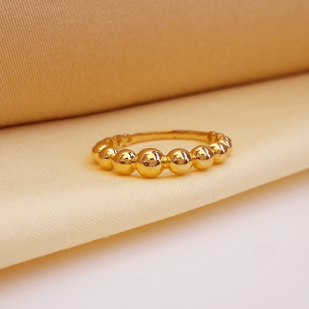 Shiny Floret Adjustable Gold Ring