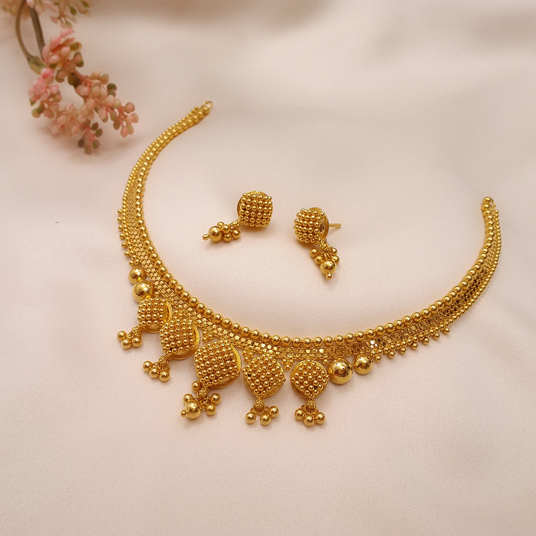 Buy Enigma  Gold  Necklace 22 KT yellow gold (23.2 gm). | Online By Giriraj Jewellers