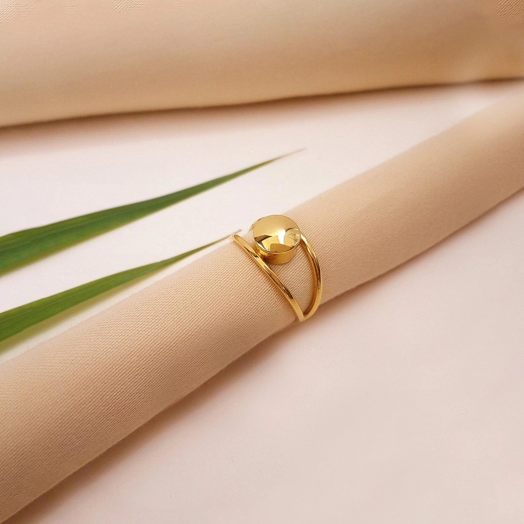 Buy Boss Eyed Gold Ring 22 KT yellow gold (3.1 gm). | Online By Giriraj Jewellers