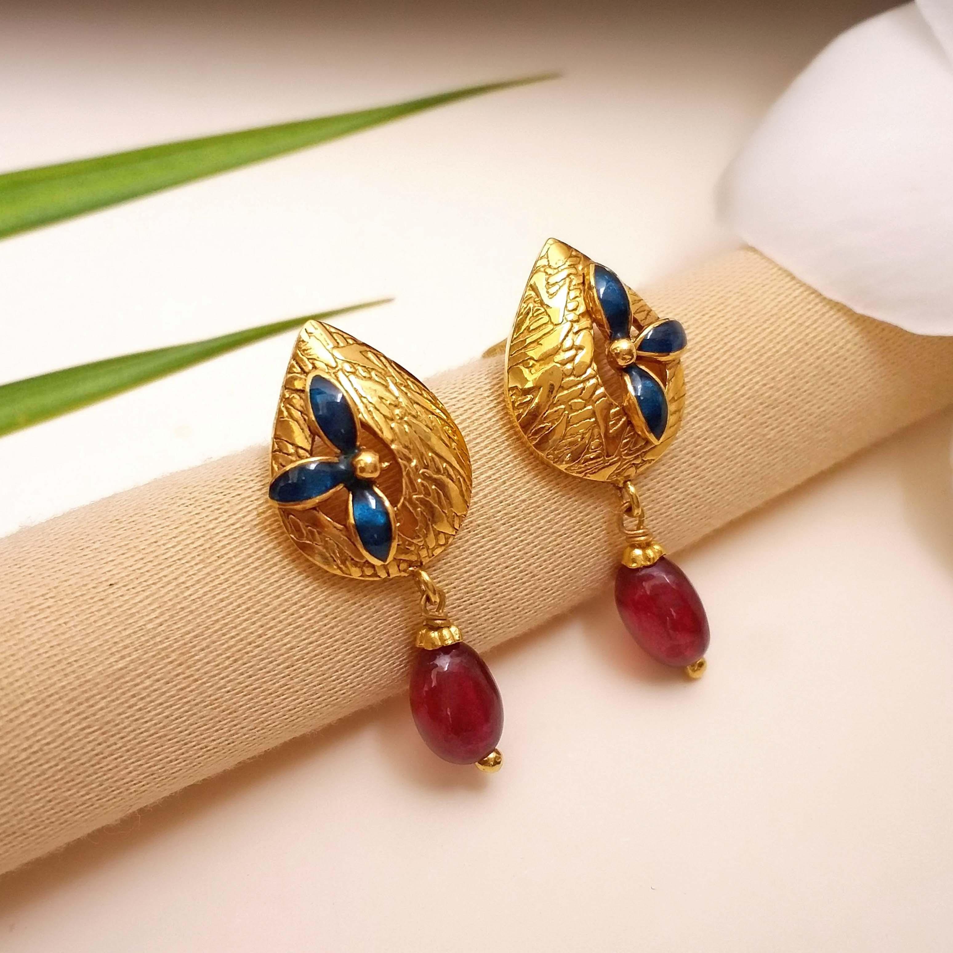 Morpankhi Gold  Earrings | Giriraj Jewellers