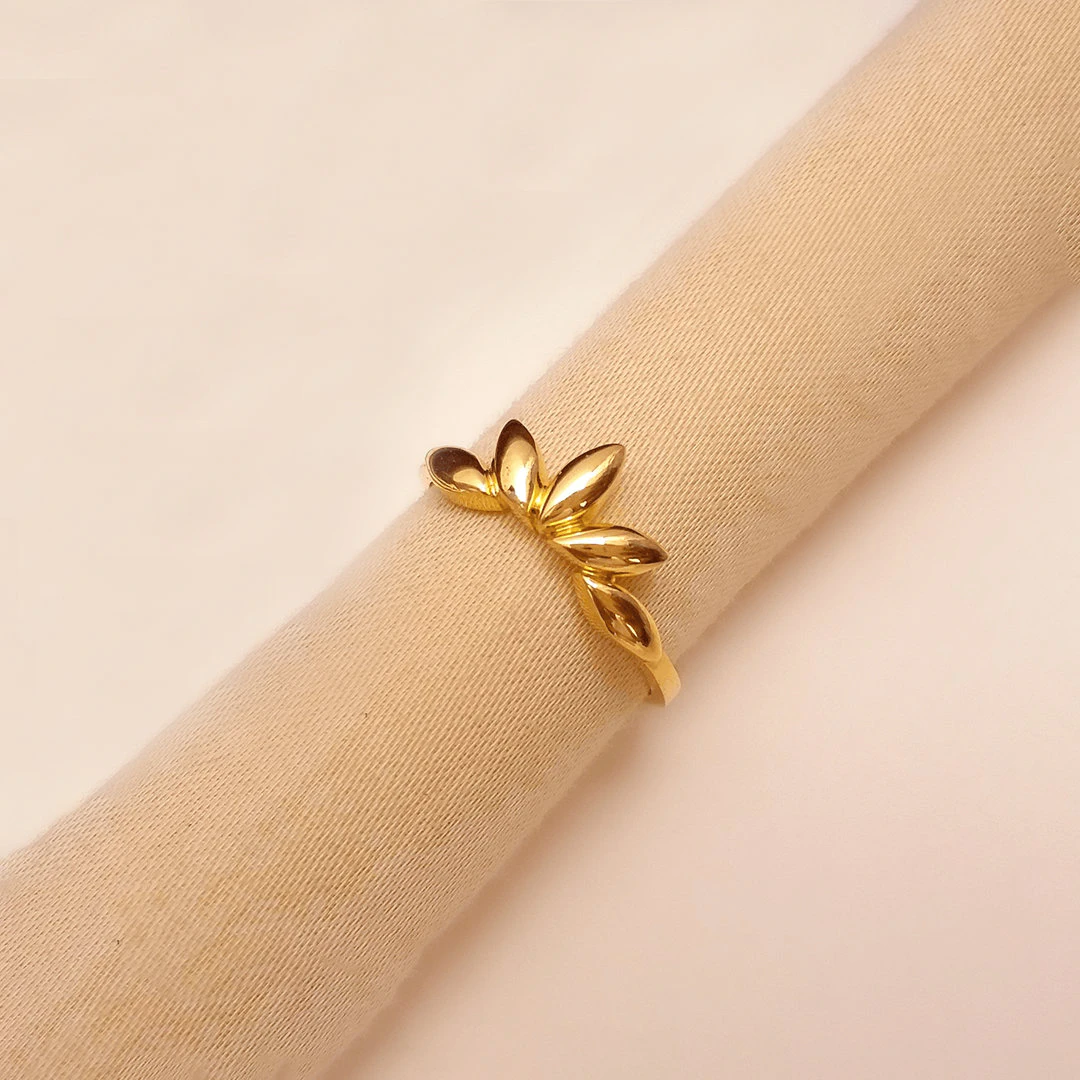 Buy Crown Gold Ring 22 KT yellow gold (2.9 gm). | Online By Giriraj Jewellers