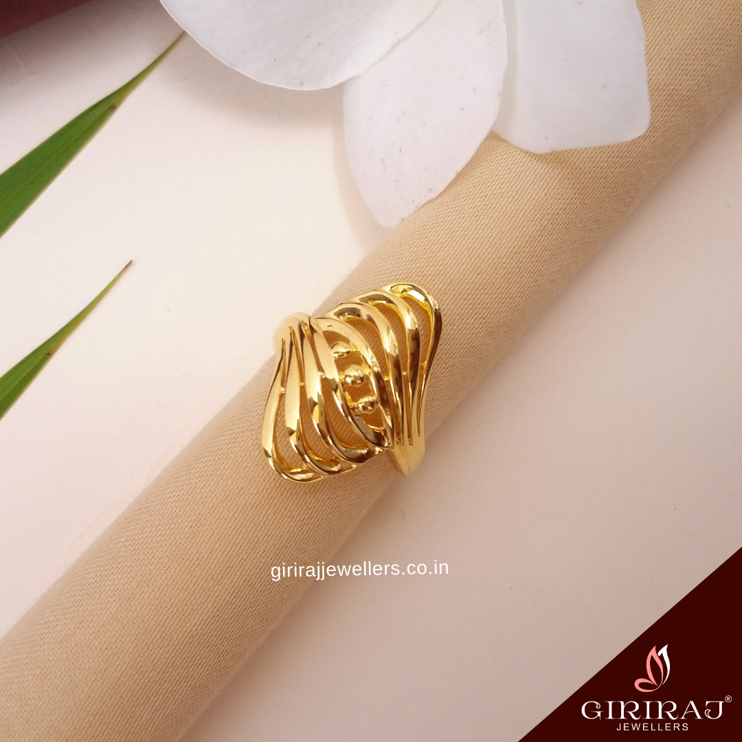 Buy Angel Gold Ring 22 KT yellow gold (4.51 gm). | Online By Giriraj Jewellers