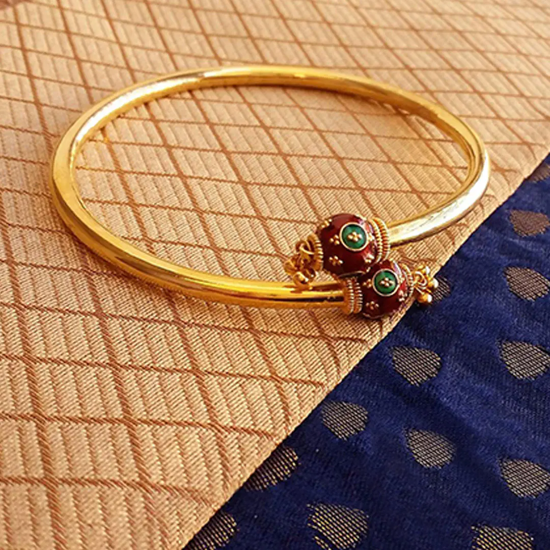 Buy Sunshine Gold Kada 22 KT yellow gold (18.5 gm). | Online By Giriraj Jewellers