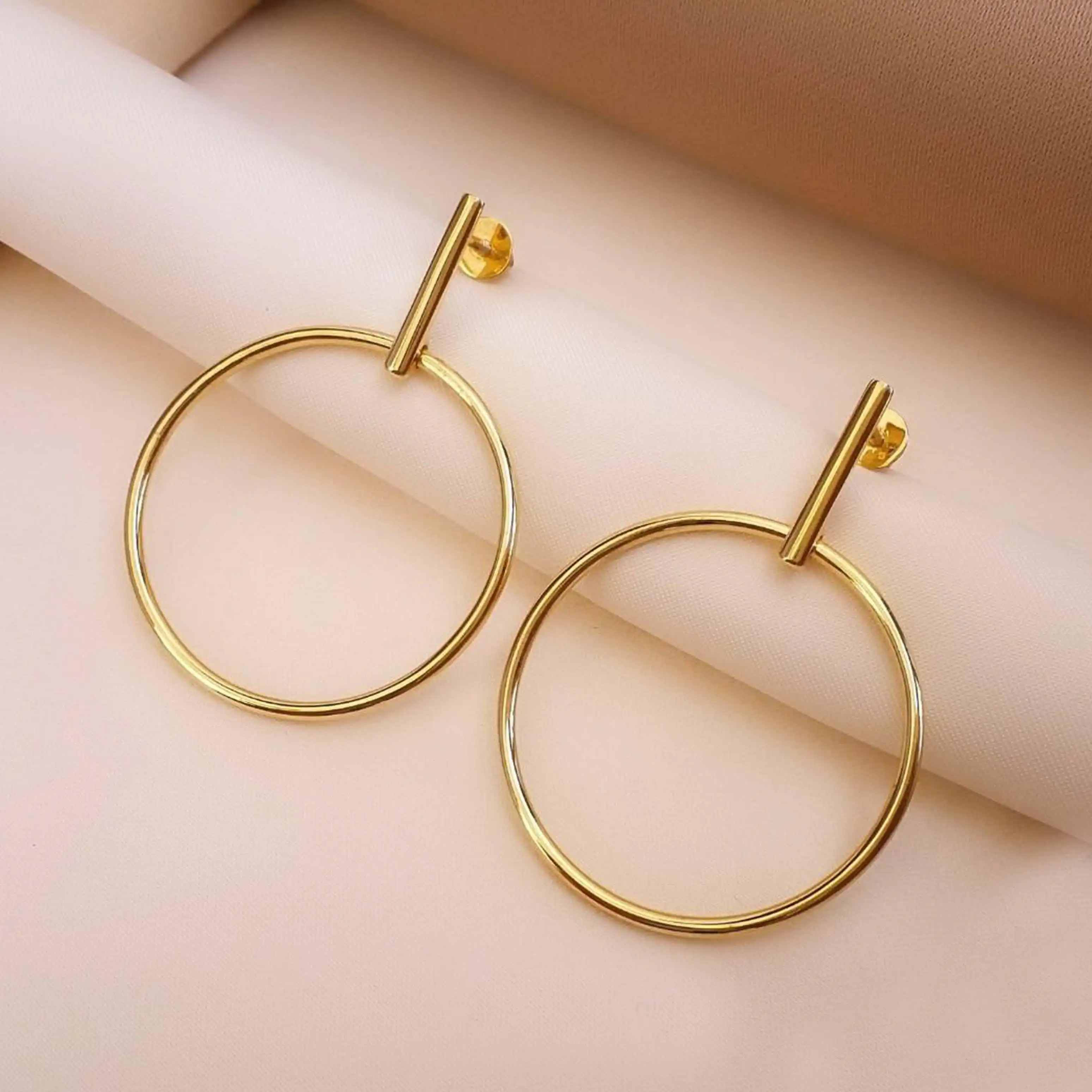 Buy Candor Gold Earrings 22 KT yellow gold (6.8 gm). | Online By Giriraj Jewellers