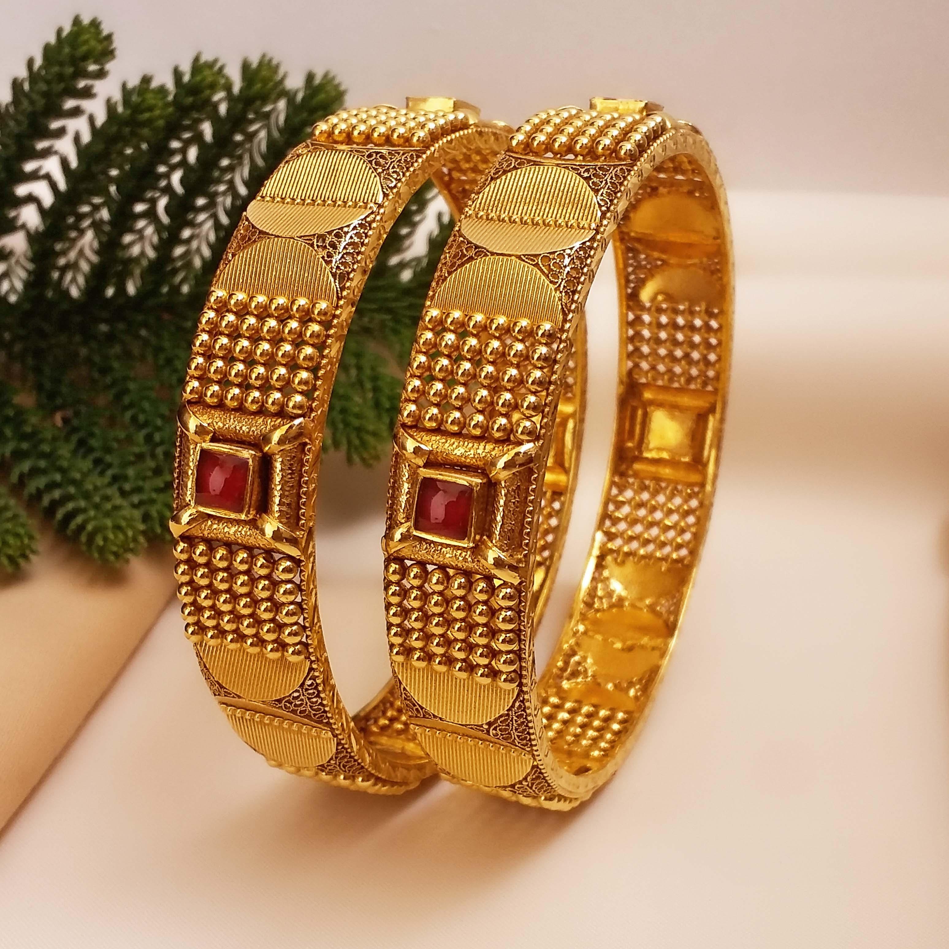 Gold bangles new deals design