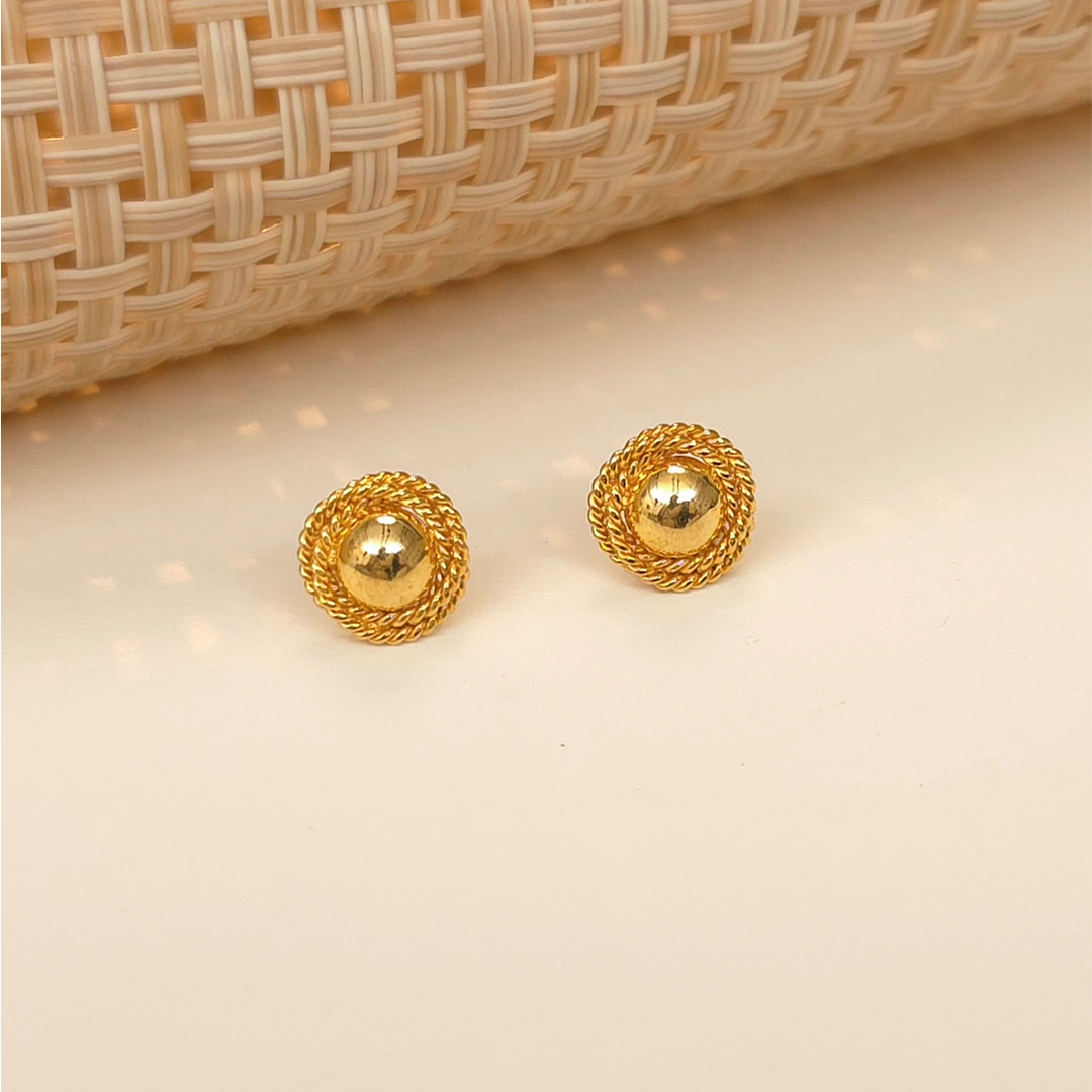 Buy The Ready-Tos  Gold Stud 22 KT yellow gold (2.86 gm). | Online By Giriraj Jewellers