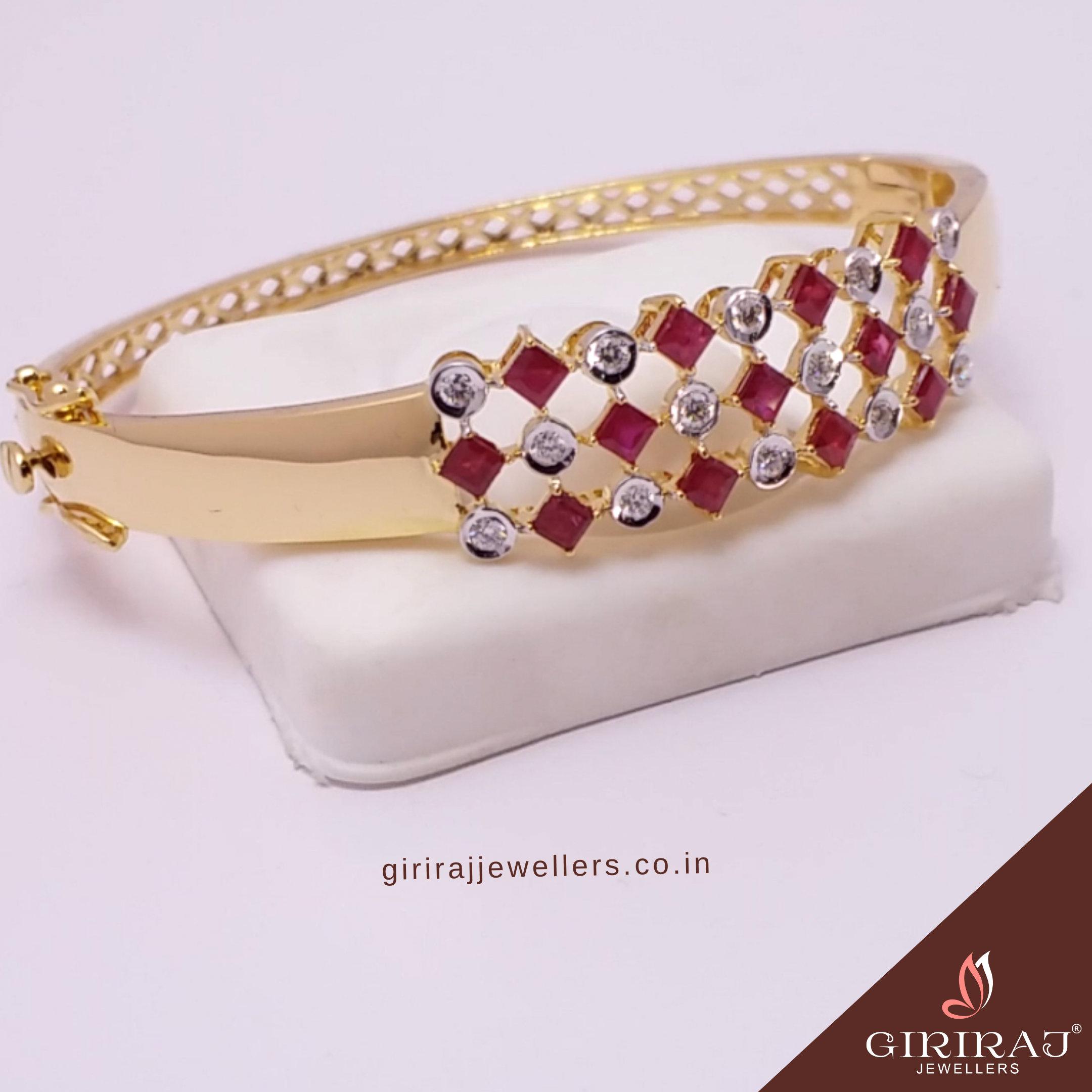 22K Gold Ruby  Emerald Bracelets for Women Indian Gold Jewelry Buy Online
