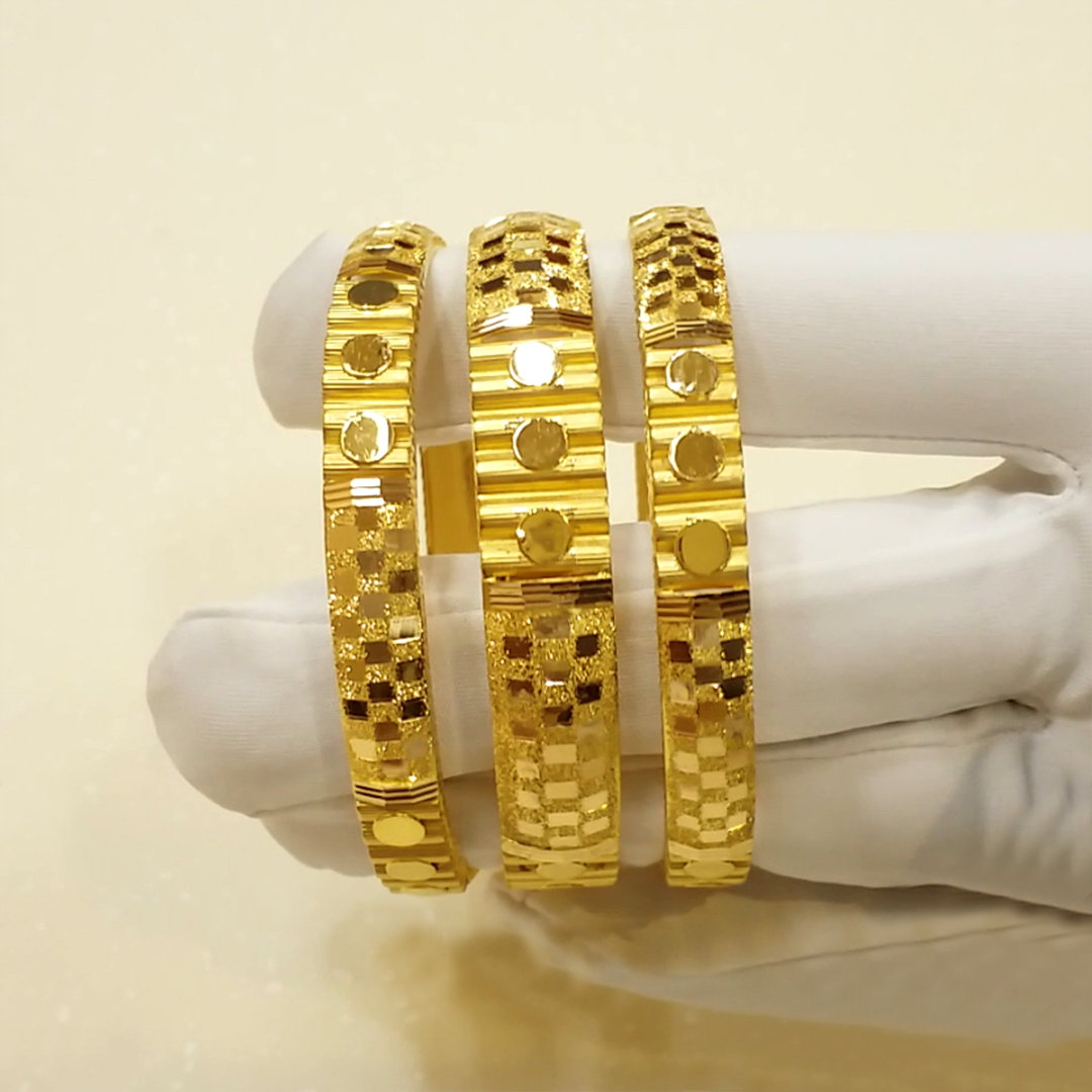 Buy Rudra 22KT Gold Bangles 22 KT yellow gold (86.7 gm). | Online By Giriraj Jewellers