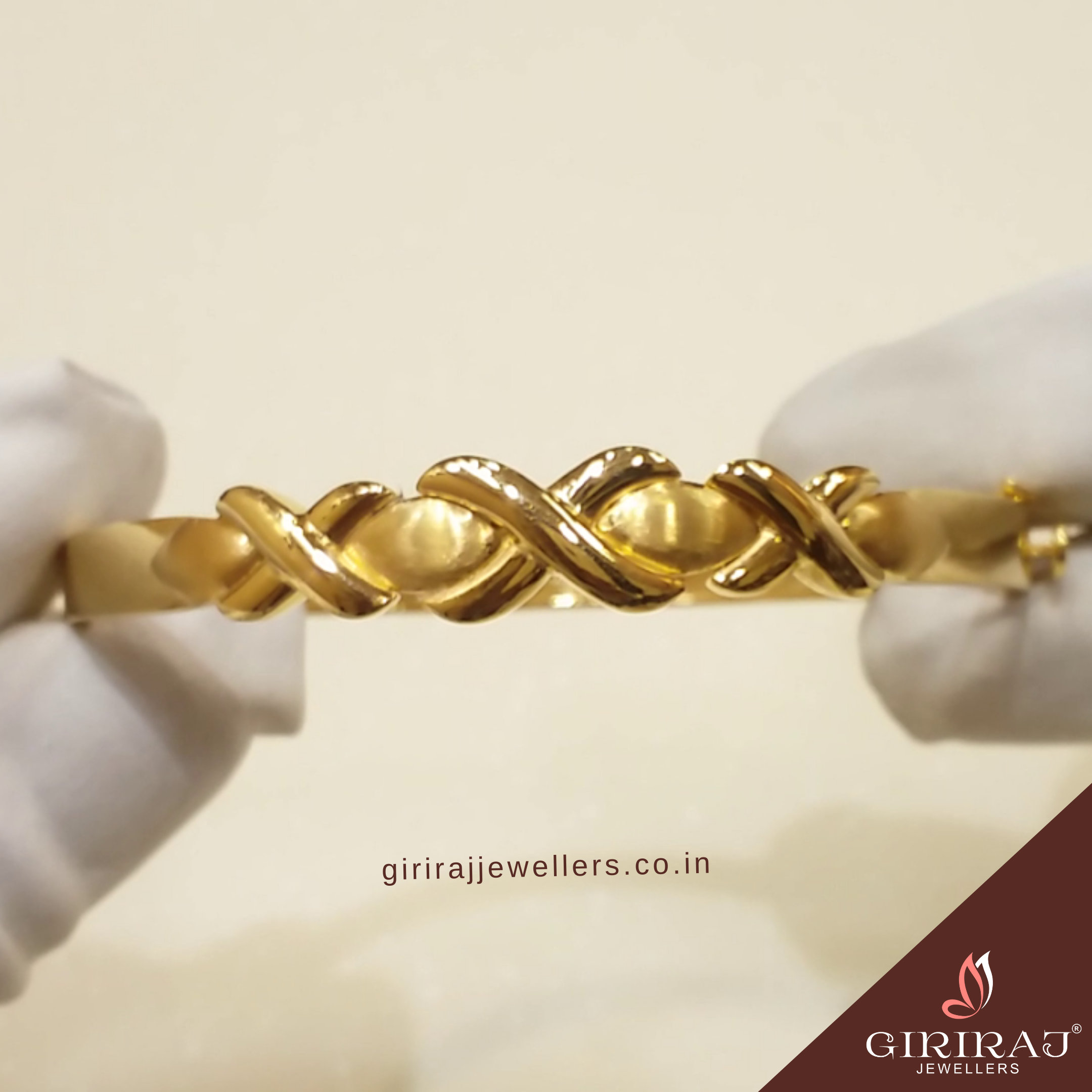 Cubic Zirconia Golden Silver Rose Gold Flower Design Bracelet Ring Combo -  RICH LOOK - 3104814