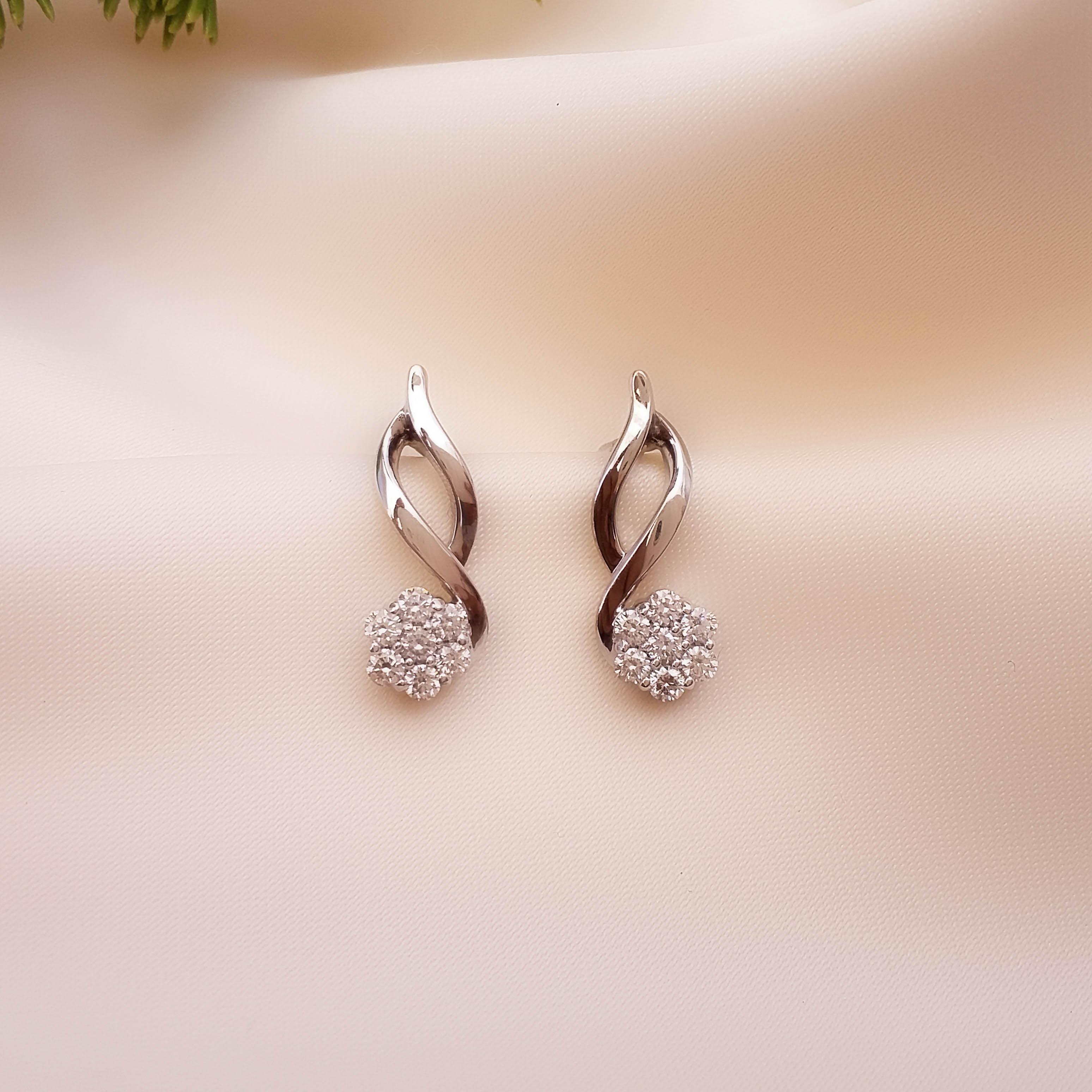 Buy Designer Classic Ruby Diamond Earrings for Women  Rose