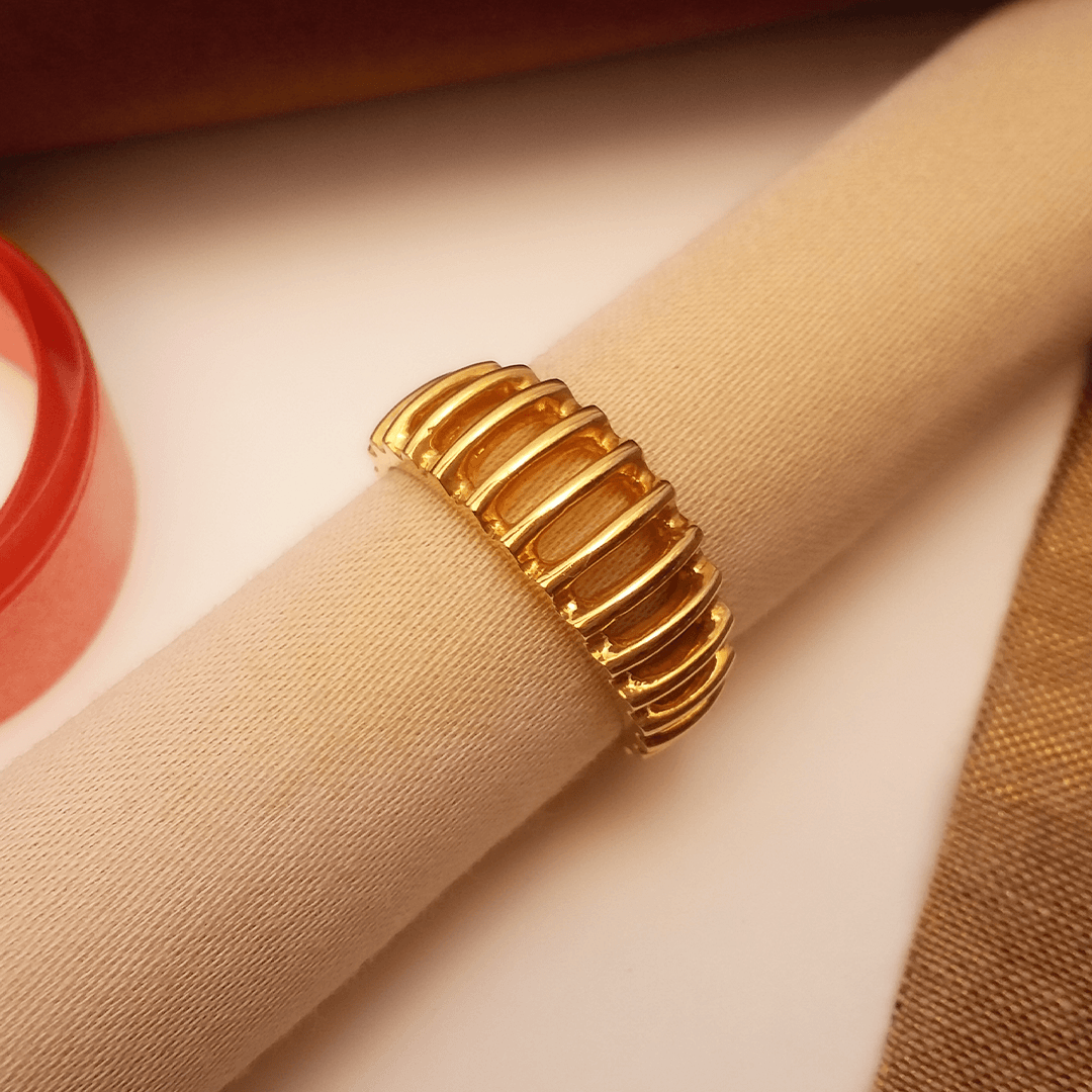 Buy Ridge Gold Ring 22 KT yellow gold (4.8 gm). | Online By Giriraj Jewellers