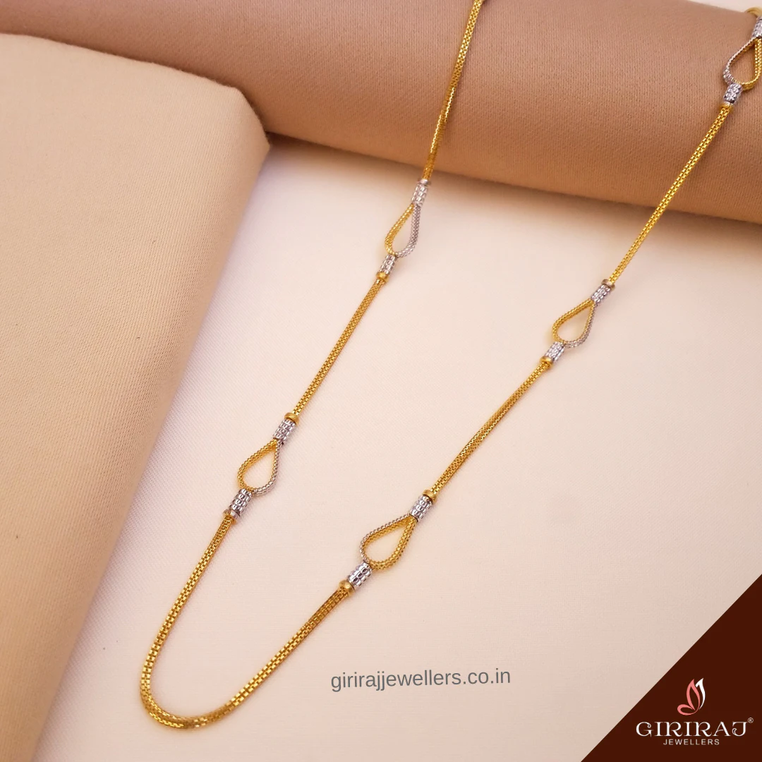 Buy Pee-ka-Boo Gold Chain 22 KT yellow gold (8.33 gm). | Online By Giriraj Jewellers