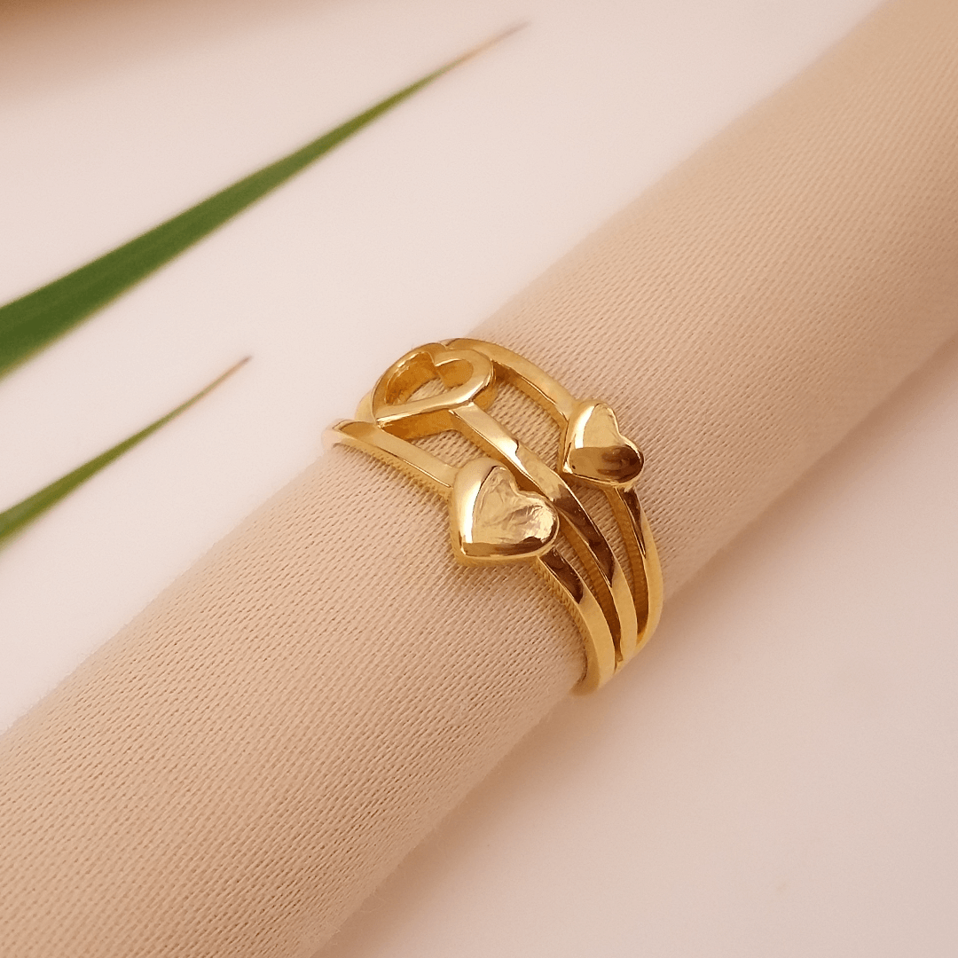 18K Sea of Gold Ring 4.5mm — Lovélle Jewellery