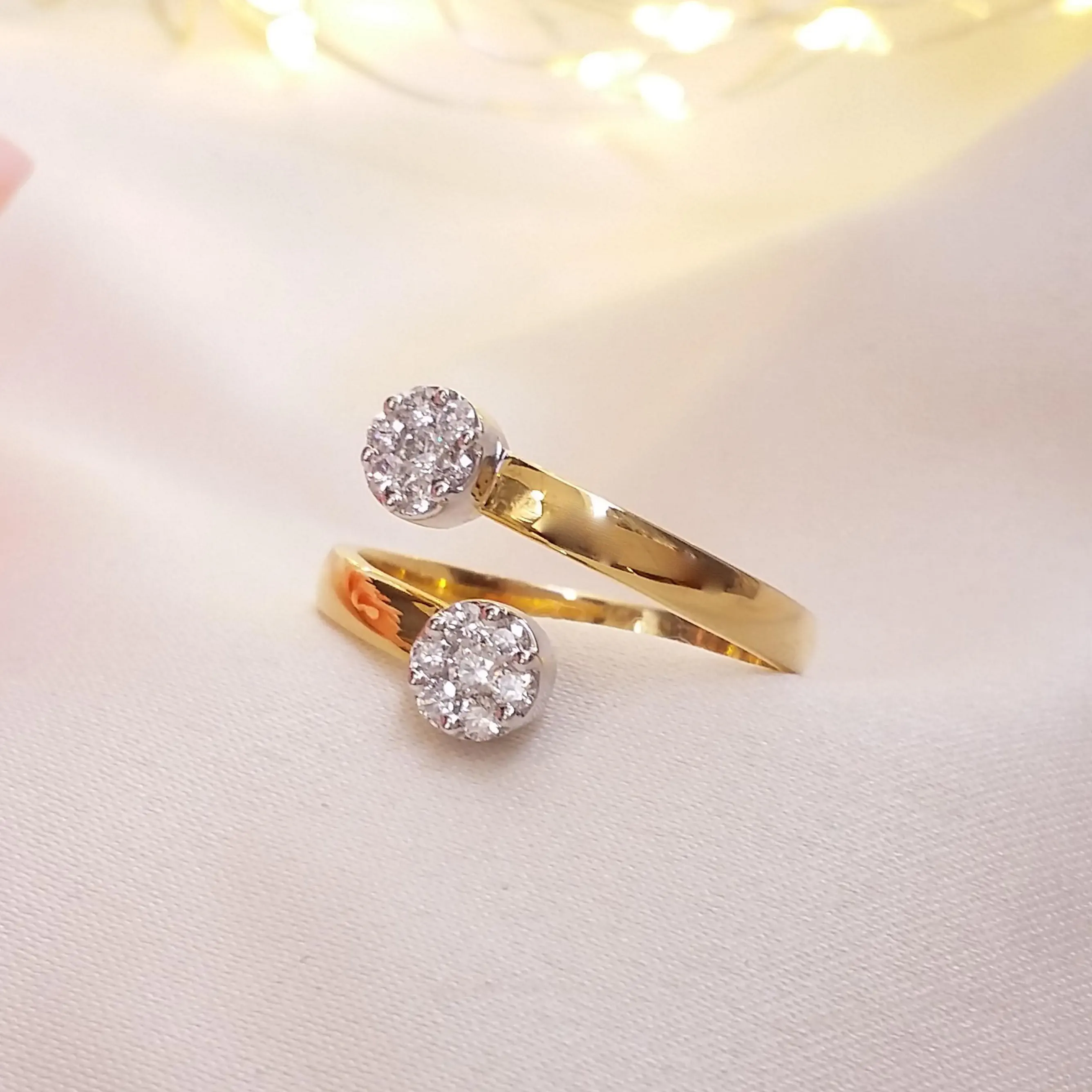 Buy Bewitch Diamond Ring 18 KT yellow gold (3.466 gm). | Online By Giriraj Jewellers