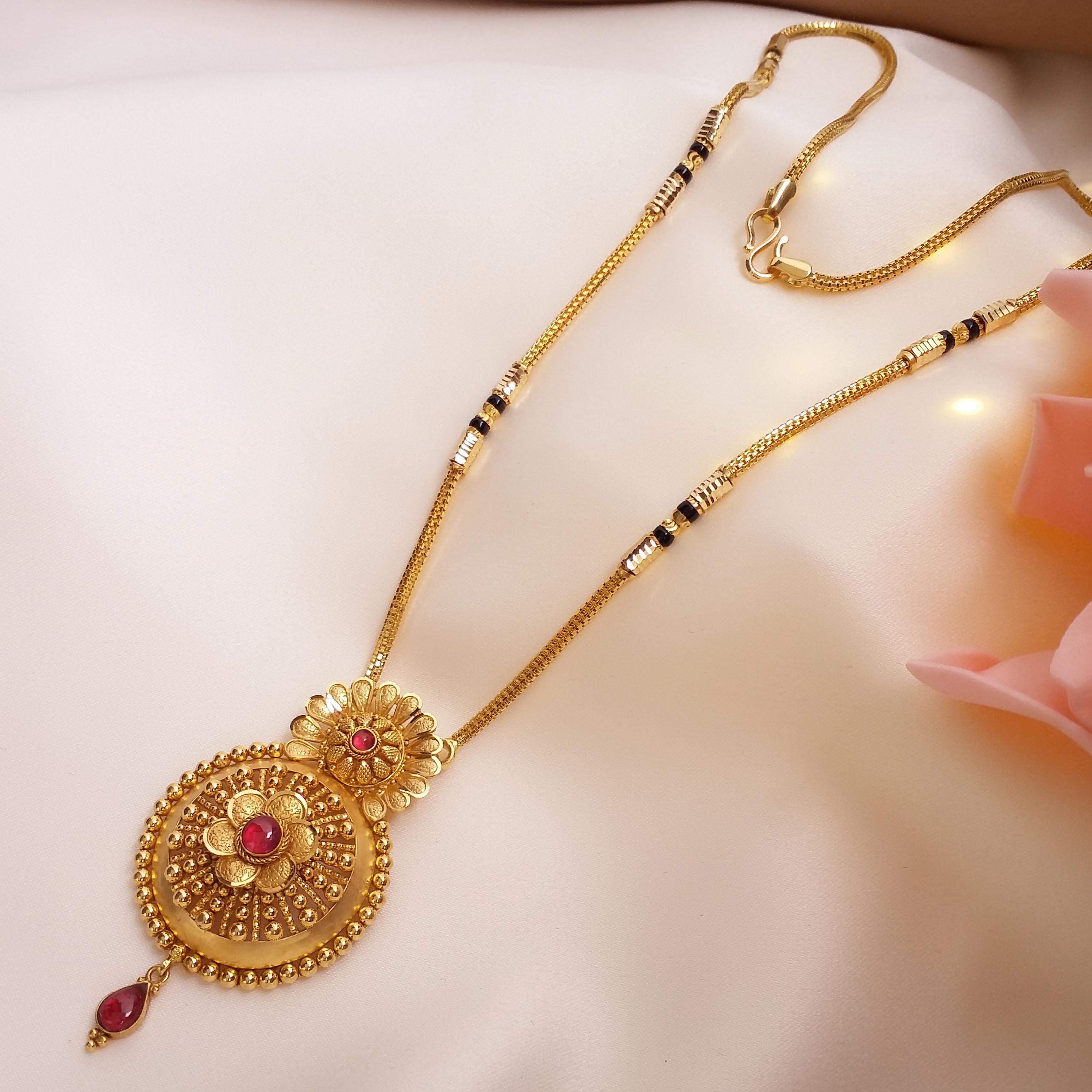 Buy Cosima Gold Mangalsutra 22 KT yellow gold (23.5 gm). | Online By Giriraj Jewellers