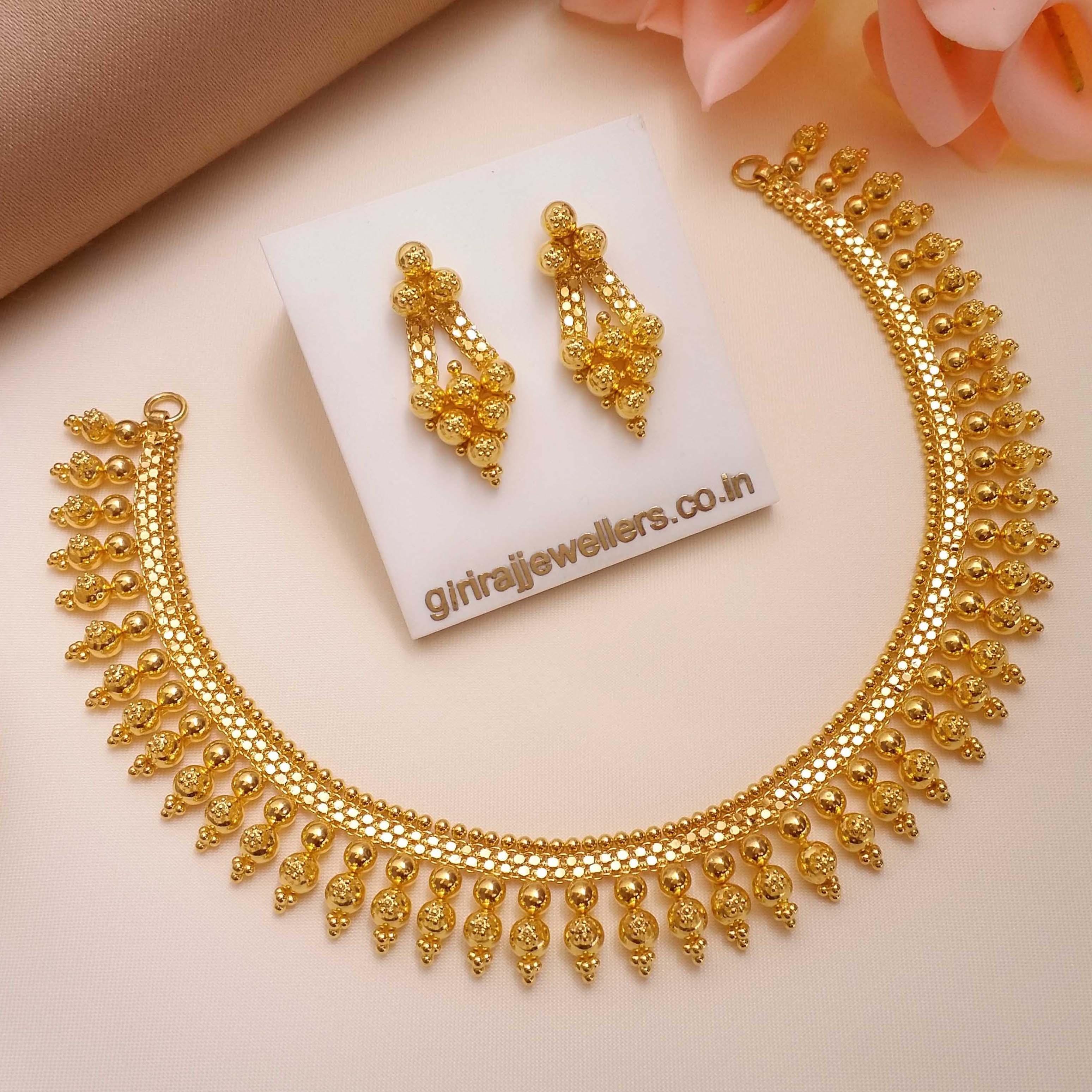Kyra 22k Gold Necklace | Giriraj Jewellers