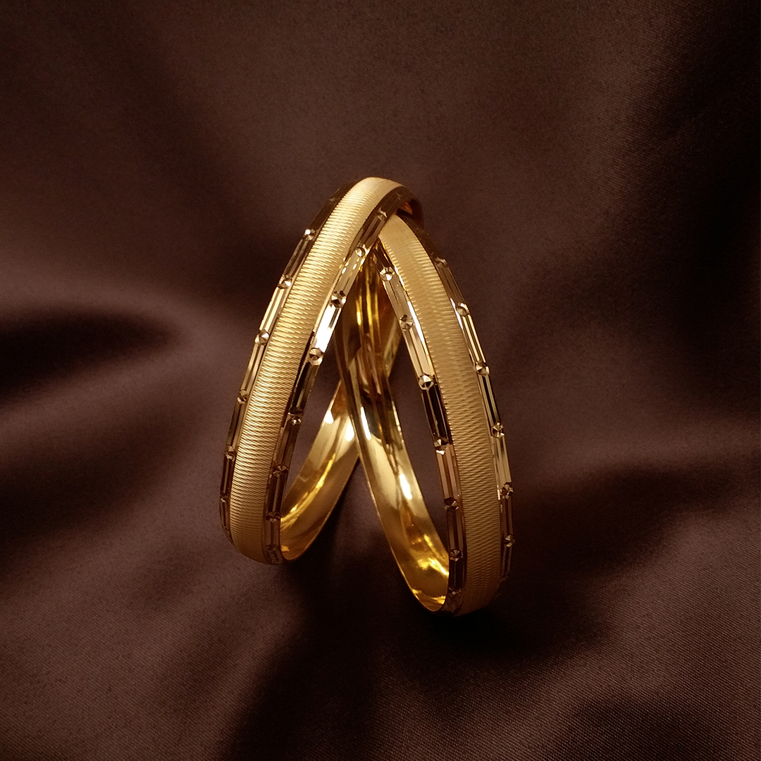 Buy Durja 22KT Solid Gold Bangles 22 KT yellow gold (45.05 gm). | Online By Giriraj Jewellers