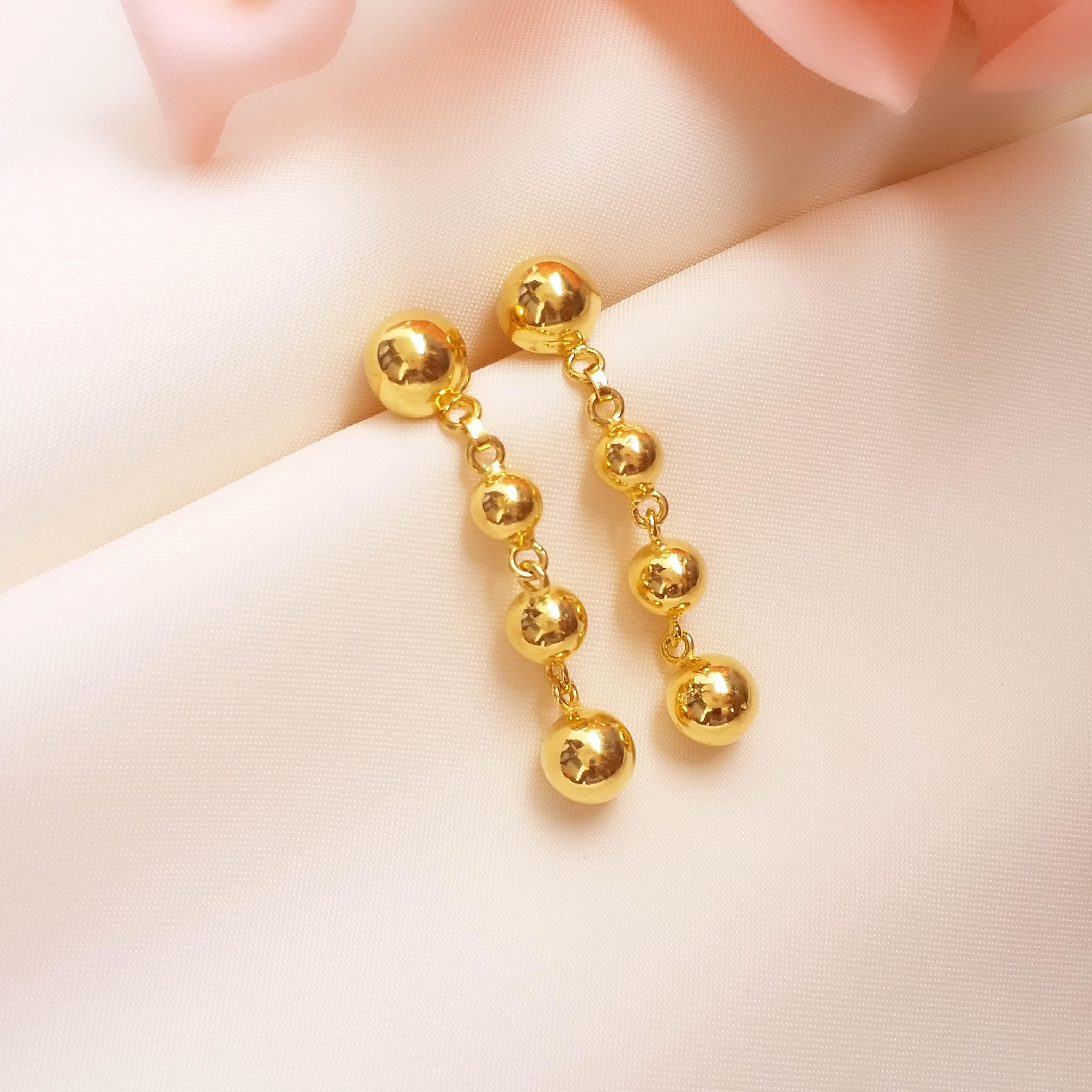 Buy 22k Lyrical Delight Gold Dangle Earrings Online from Vaibhav Jewellers