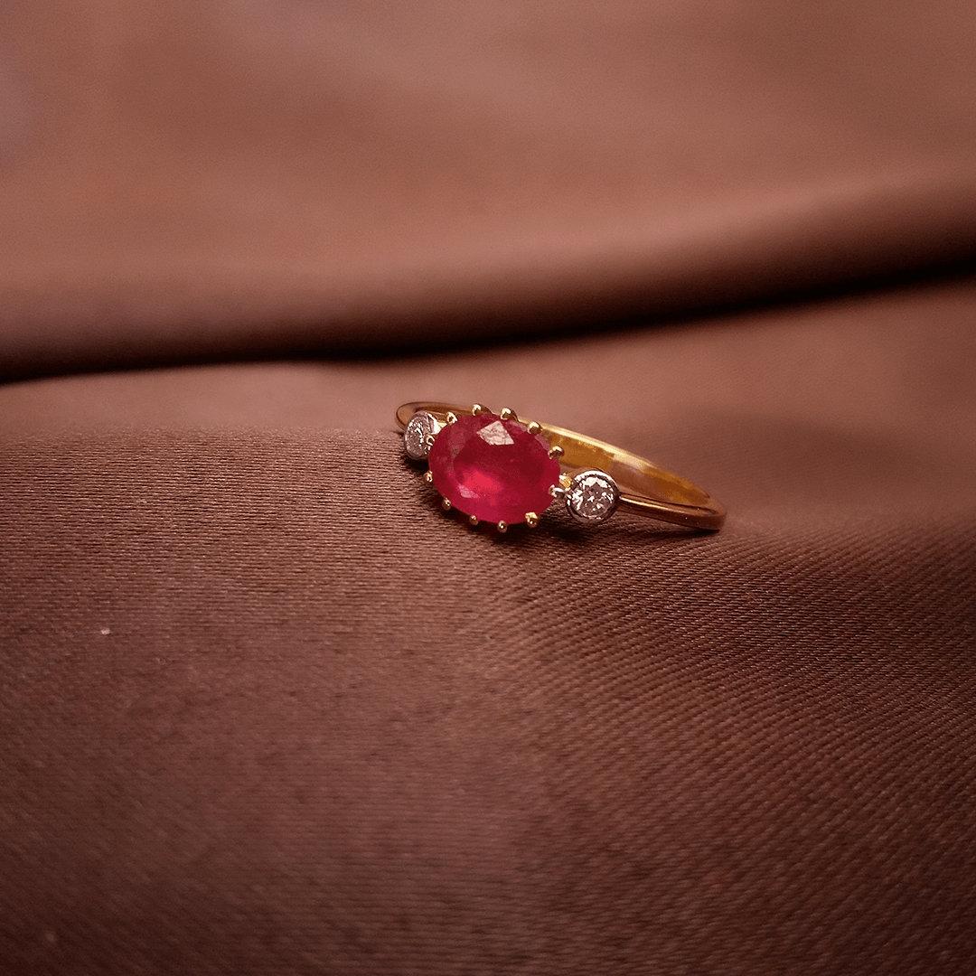 New Design Solid 14K White Gold Diamond Emerald Sapphire Ruby Engagement  Ring | eBay