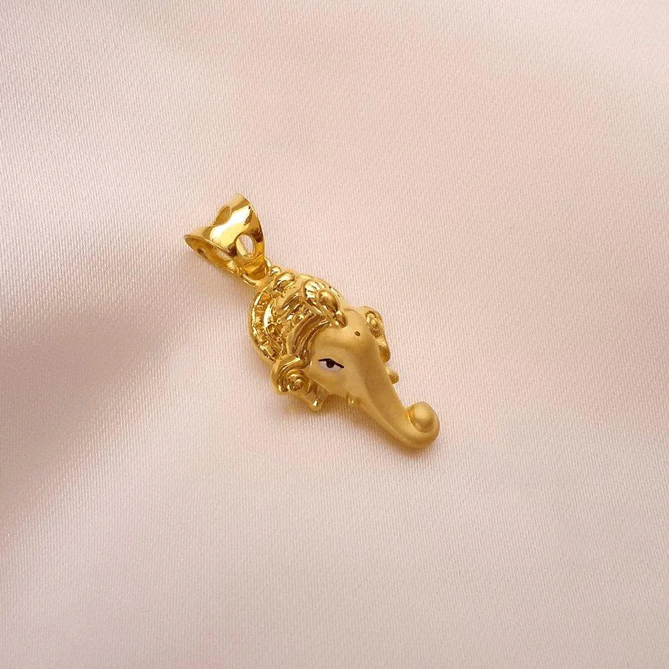 Buy Lambodhara Gold Pendant 22 KT yellow gold (1.48 gm). | Online By Giriraj Jewellers