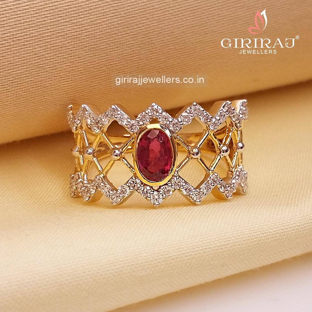 Buy Highness Ring 18 KT yellow gold (4.31 gm). | Online By Giriraj Jewellers