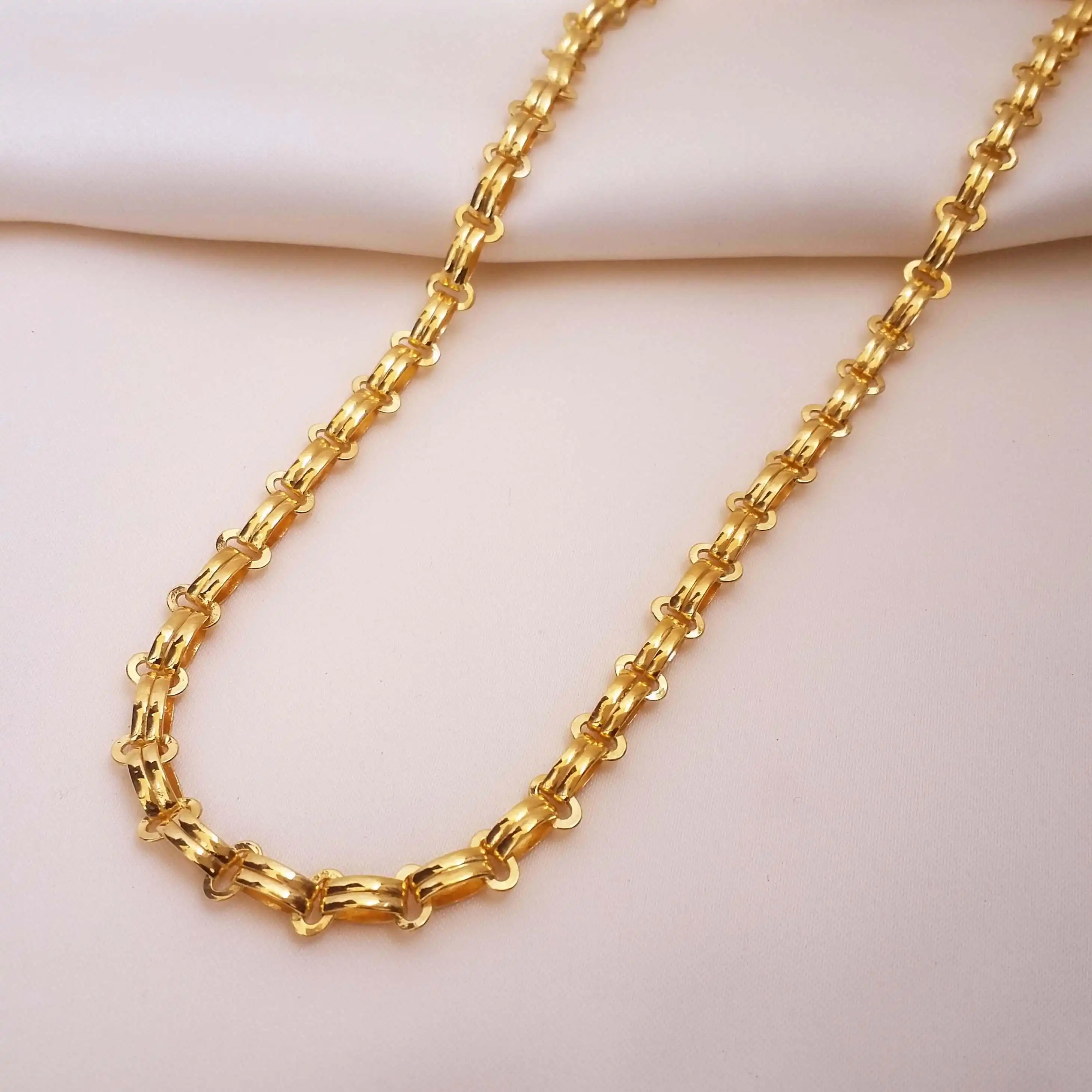 Buy Sterling Curb Gold Chain 22 KT yellow gold (28.5 gm). | Online By Giriraj Jewellers