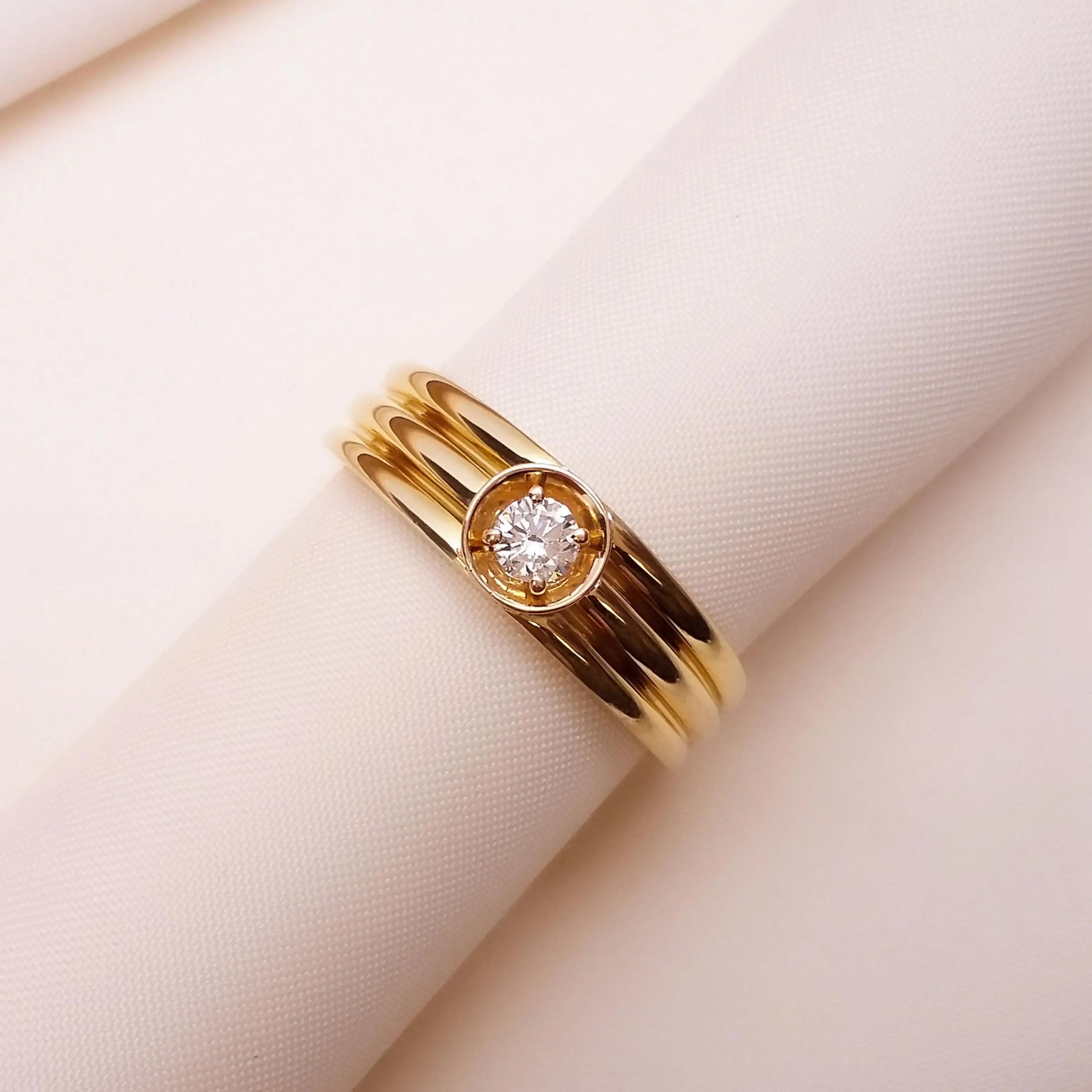 Buy Candid Men's Diamond Band 18 KT yellow gold (7.1 gm). | Online By Giriraj Jewellers