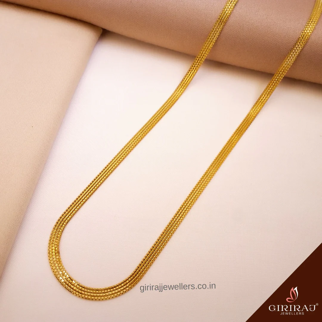 Buy High way Gold Chain 22 KT yellow gold (20.96 gm). | Online By Giriraj Jewellers