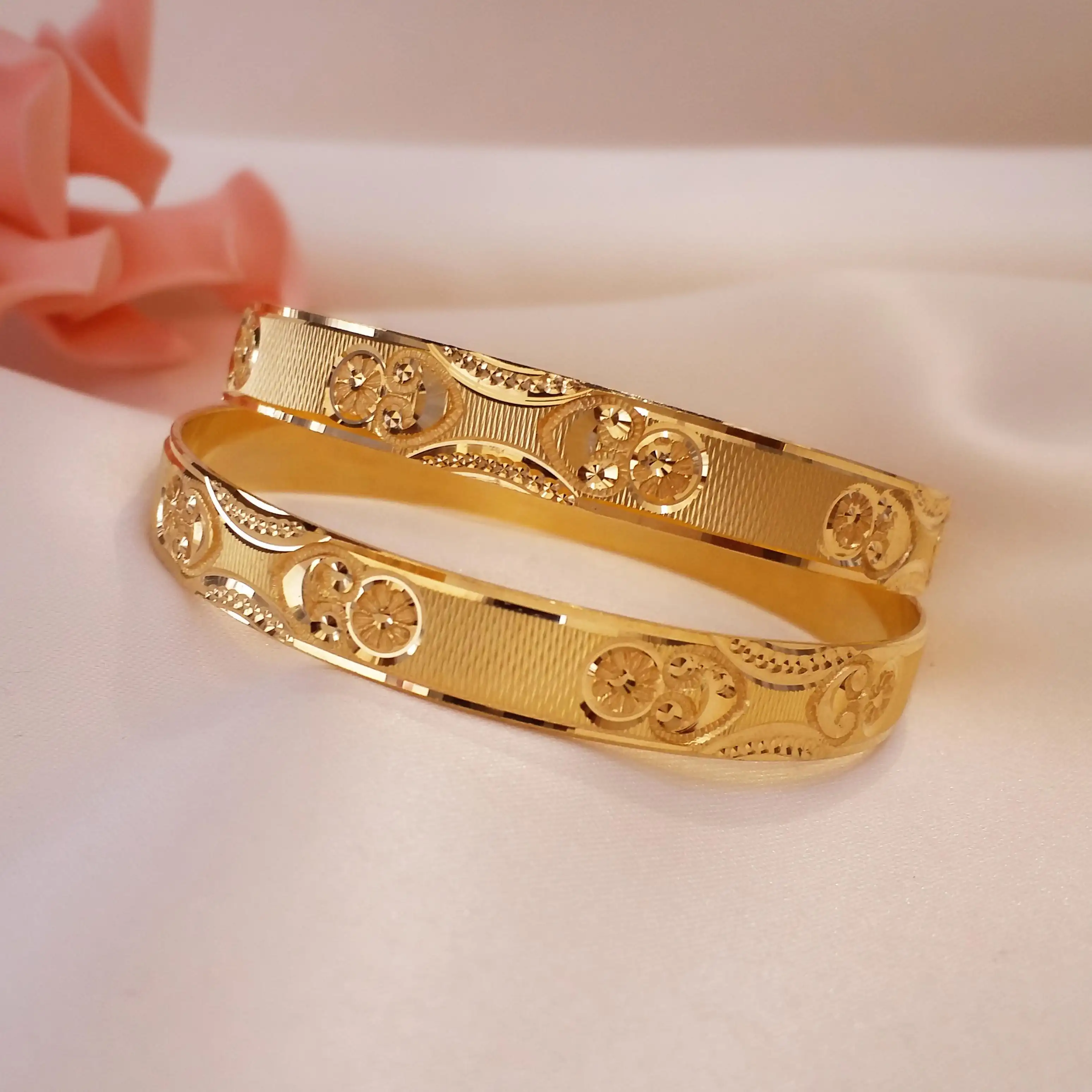 Buy Avigna Gold Bangle 22 KT yellow gold (46.5 gm). | Online By Giriraj Jewellers
