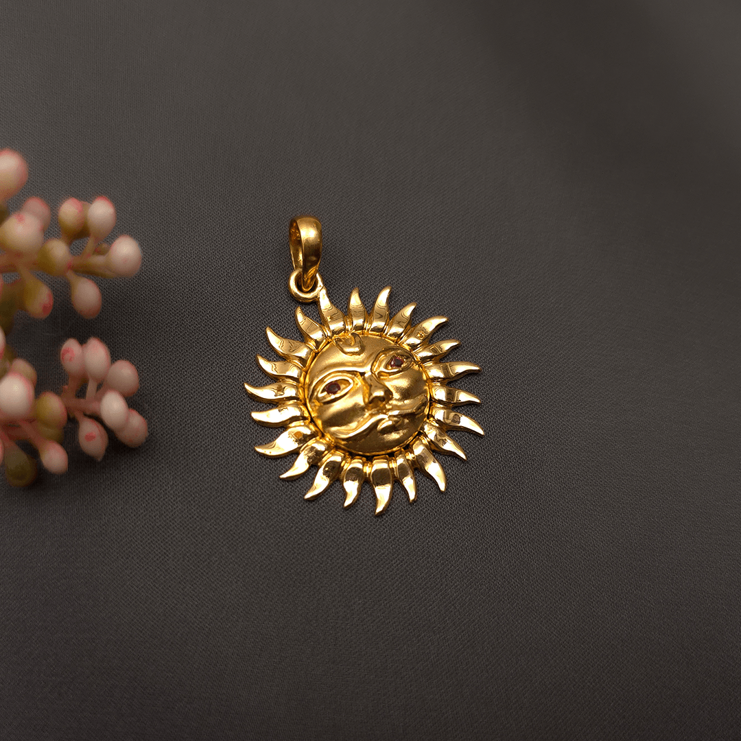 Buy Surya Gold Pendant 22 KT yellow gold (6.25 gm). | Online By Giriraj Jewellers