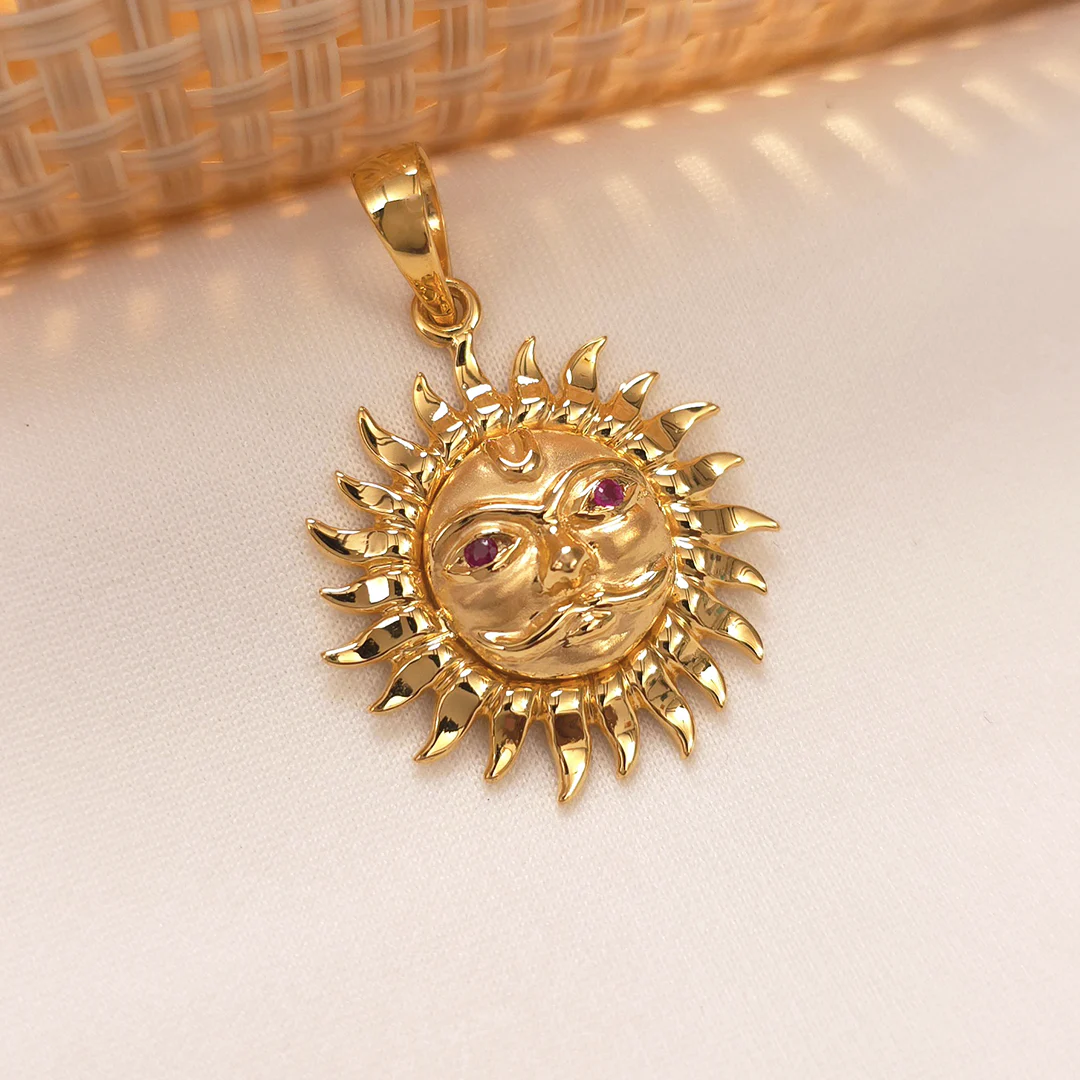 Buy Surya Gold Pendant 22 KT yellow gold (6.25 gm). | Online By Giriraj Jewellers