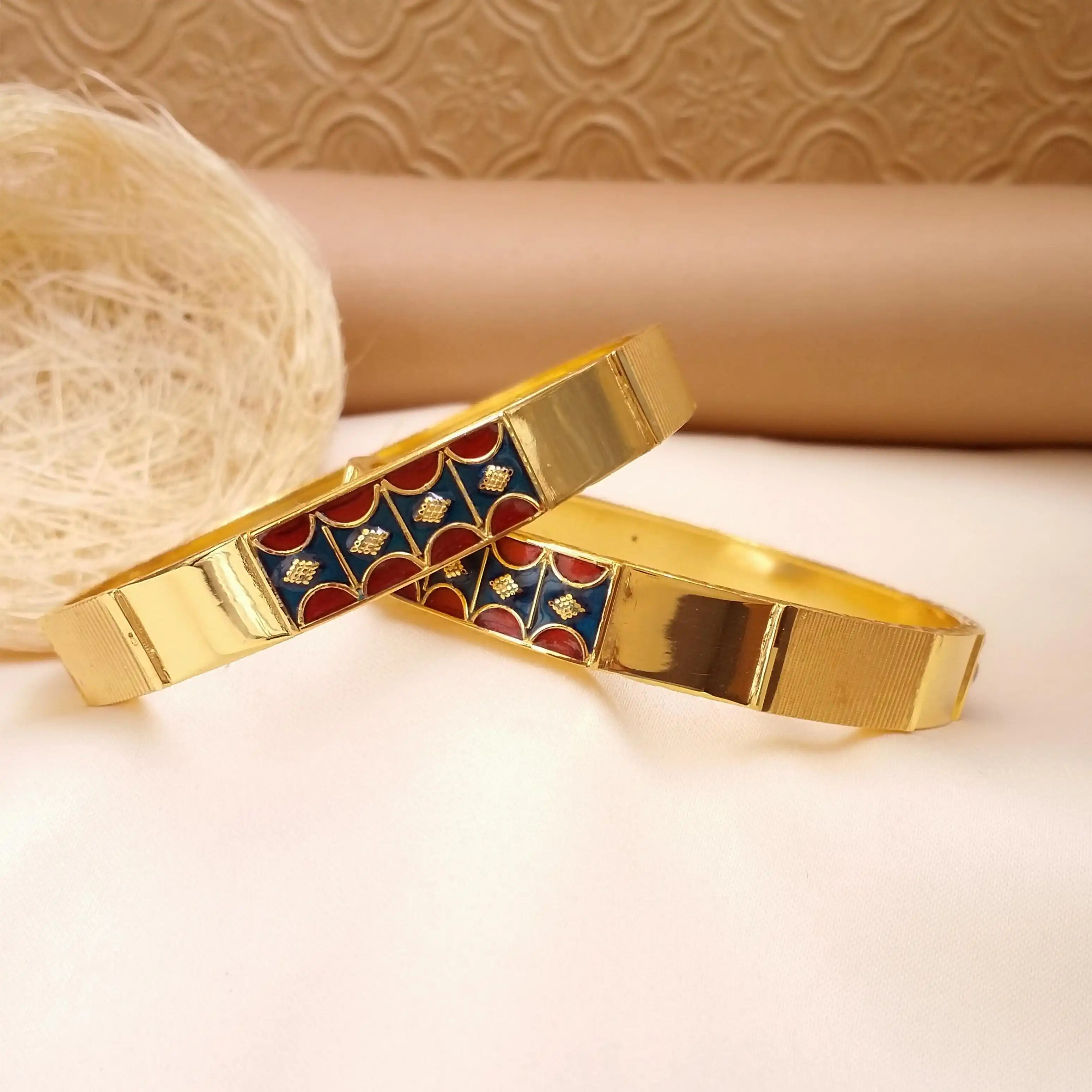 Buy Misa Gold Bangles 22 KT yellow gold (41.5 gm). | Online By Giriraj Jewellers