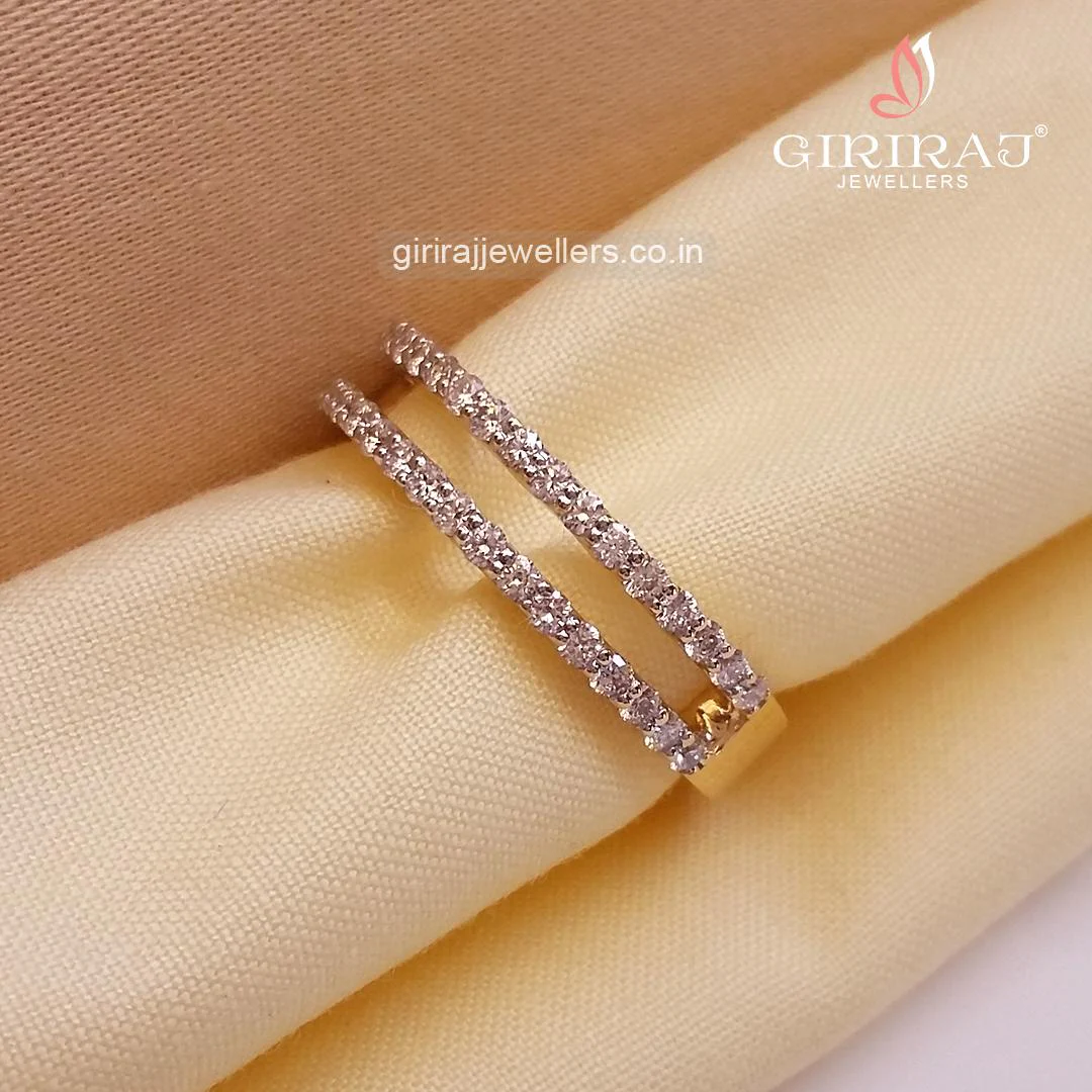 Buy Sequels Diamond Band Ring 18 KT yellow gold (3.99 gm). | Online By Giriraj Jewellers