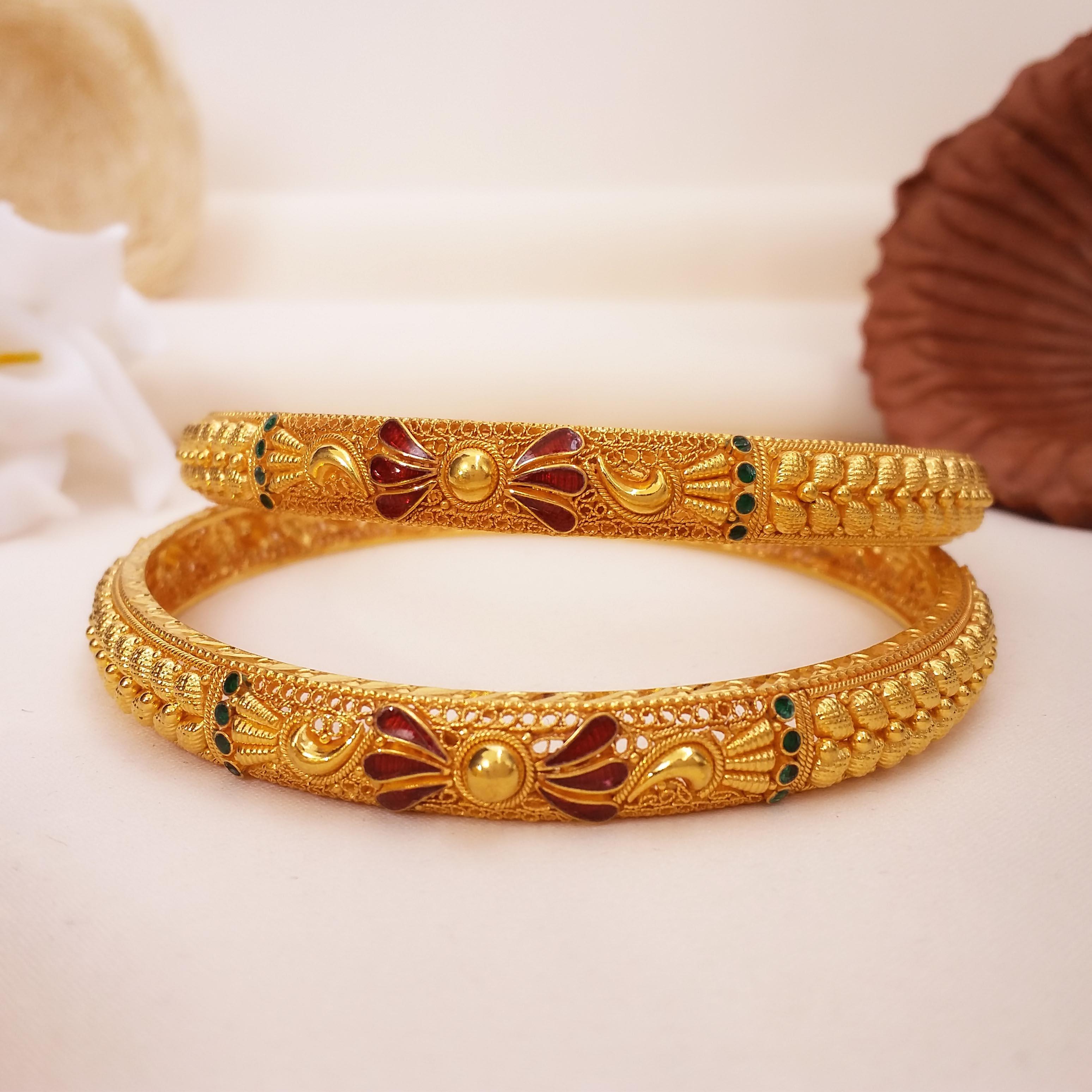 Buy Dickens Gold Bangle 22 KT yellow gold (29 gm). At Best Price In India. Check Bangles & Bracelets New Designs At Giriraj Jewellers. BIS Care, Hallmark, 100% Certified | Trust & Quality of Giriraj Jewellers India | 24k gold bangles online | gold bangles for women new design | bracelet designs for wedding | buy gold diamond bangles | new gold bangles design | gold bracelet for mens with price | latest designs of gold bangles and kadas | trendy gold bangle for daily wear | gold bangles new design | gold kangan designs with price
