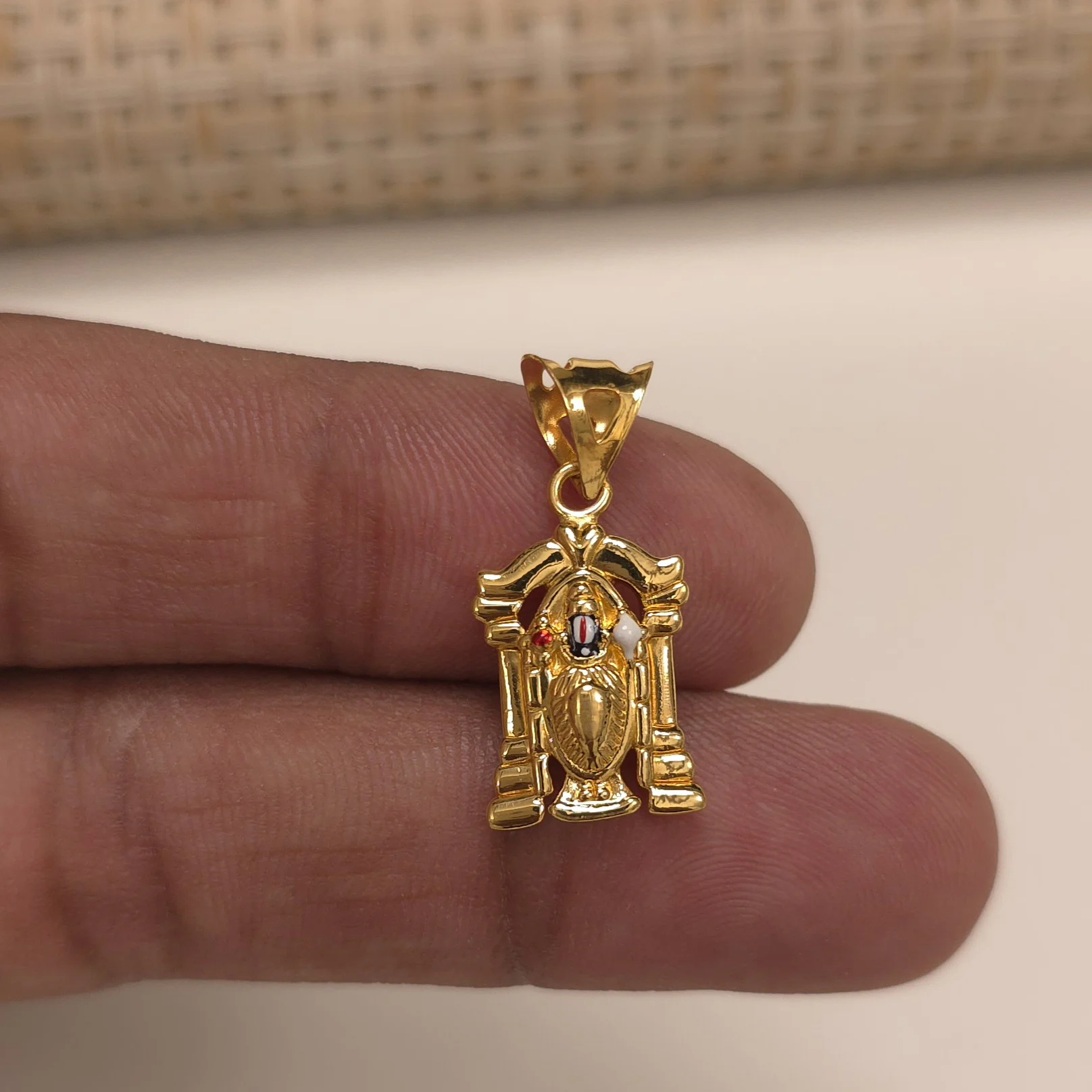 Buy Enigmatic Balaji Gold Pendant 22 KT yellow gold (1.66 gm). | Online By Giriraj Jewellers