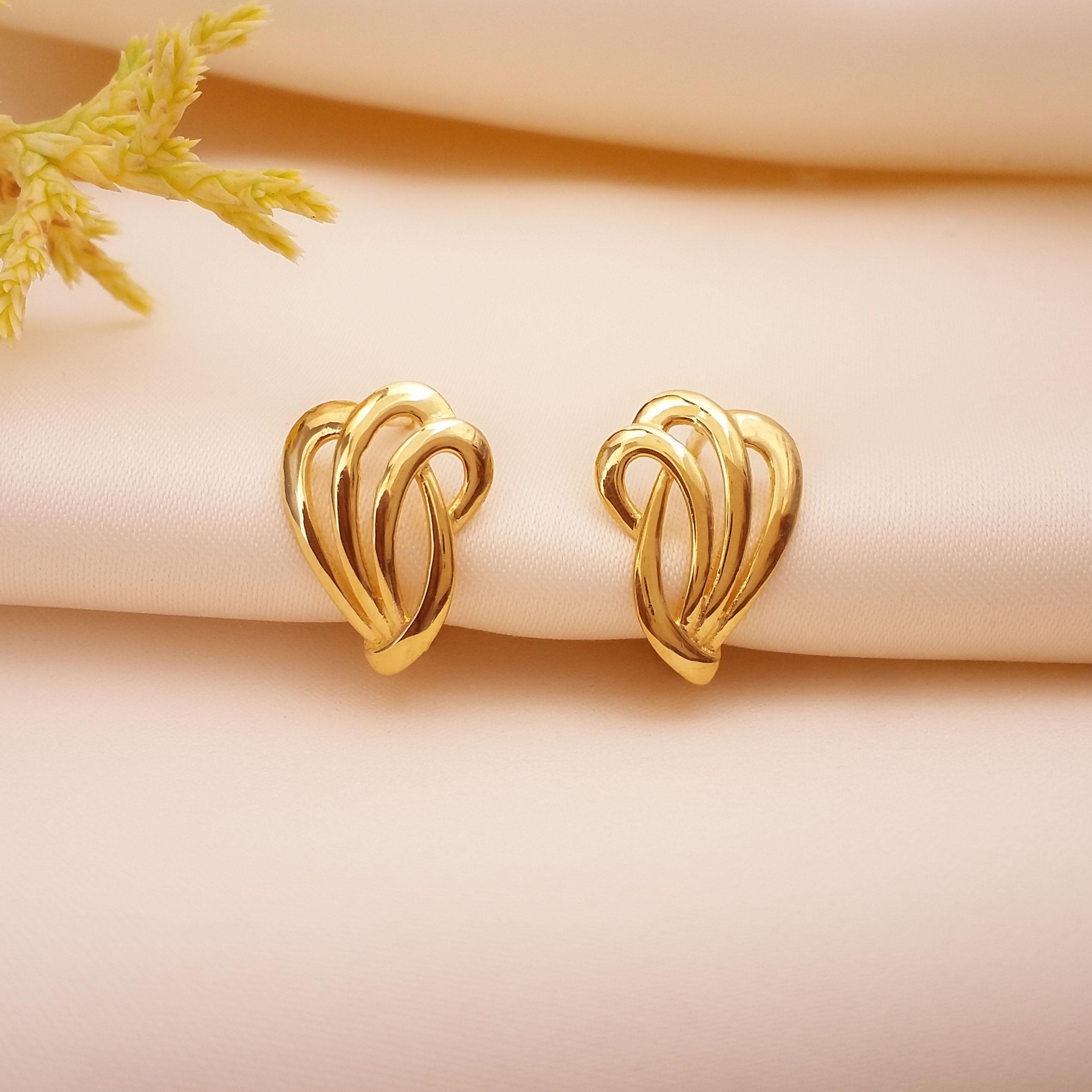 Buy Celtic Knot Gold Hoop Earrings 22 KT yellow gold (3.5 gm). | Online By Giriraj Jewellers