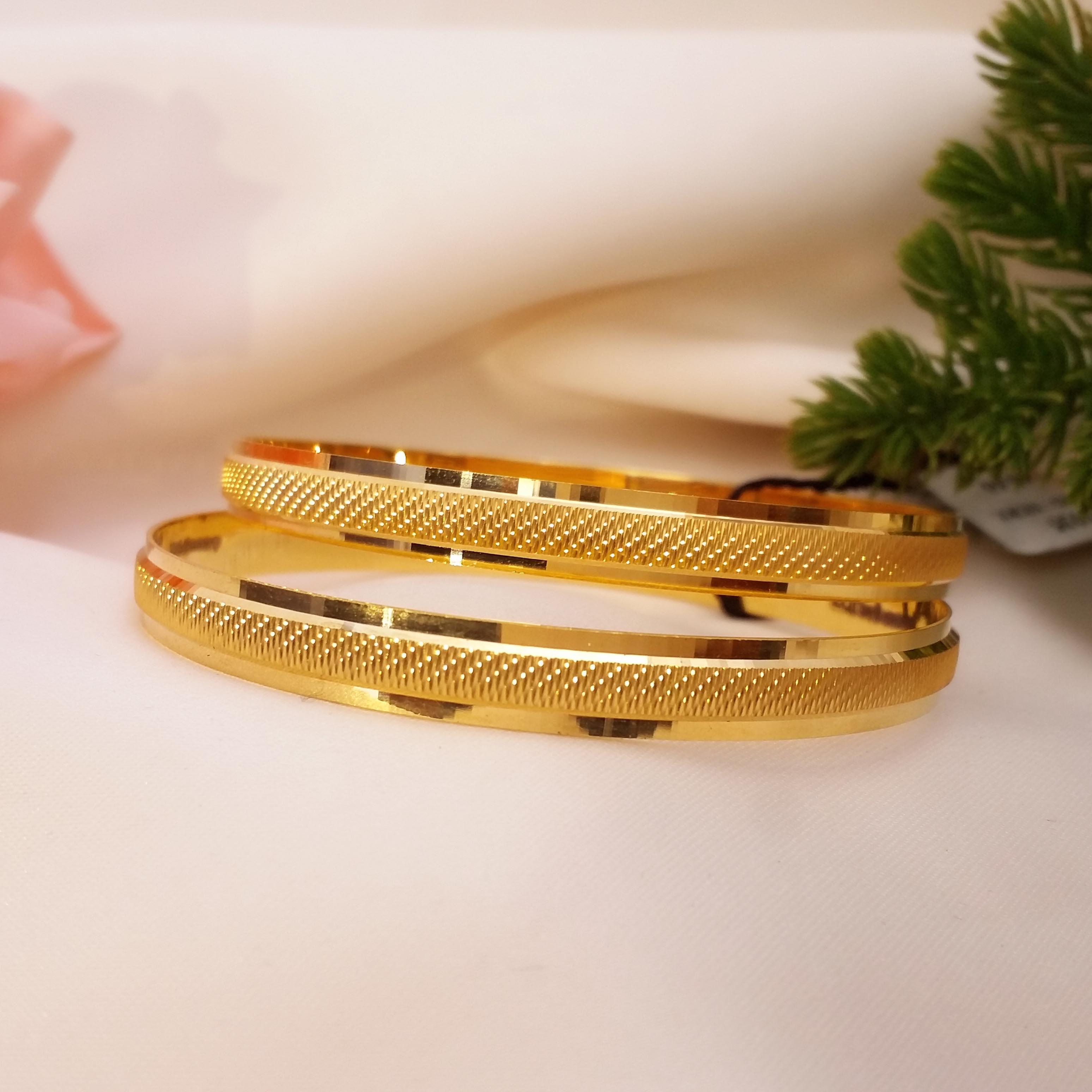 Buy Solid 14k Yellow Gold Oval Bangle 6 MM  Flat Plain Gold Online in  India  Etsy