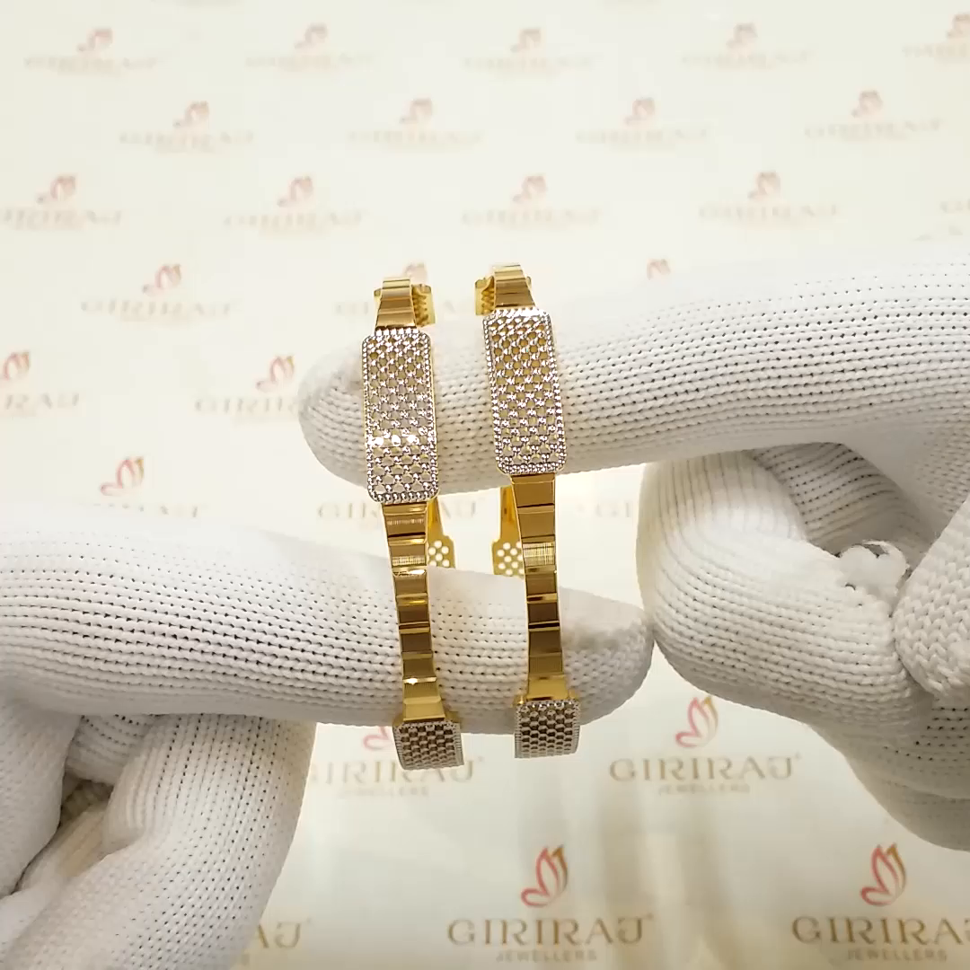 Buy Fritha Solid Gold Bangle 22 KT yellow gold (45.4 gm). | Online By Giriraj Jewellers