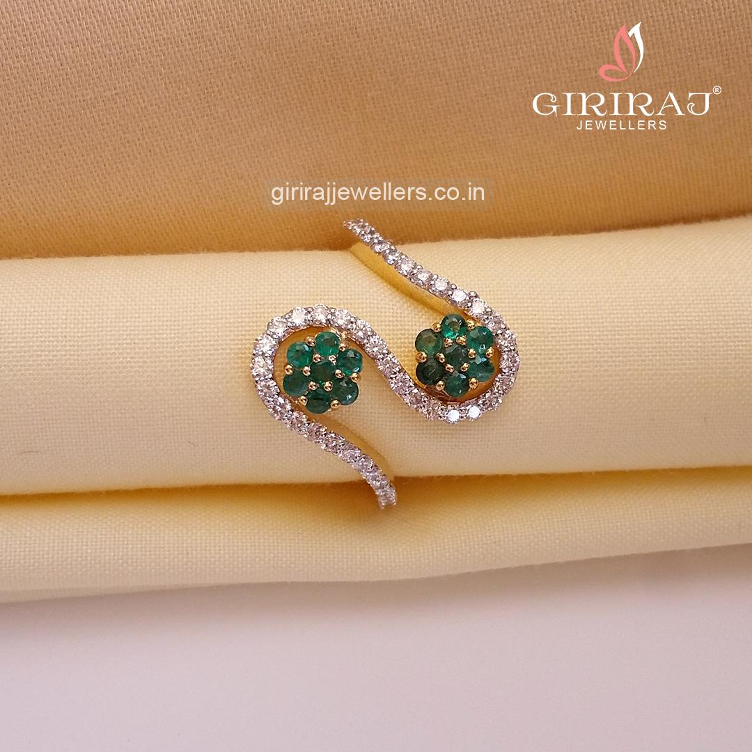 Buy Traverse Ring 18 KT yellow gold (3.95 gm). | Online By Giriraj Jewellers