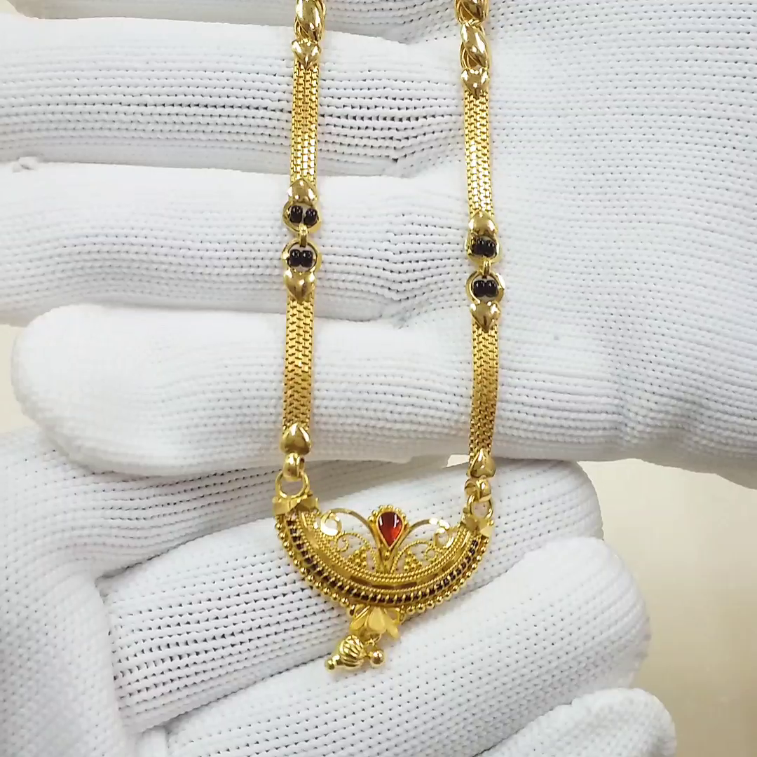 Buy Pandora 22KT Gold Mangalsutra 22 KT yellow gold (29.2 gm). | Online By Giriraj Jewellers