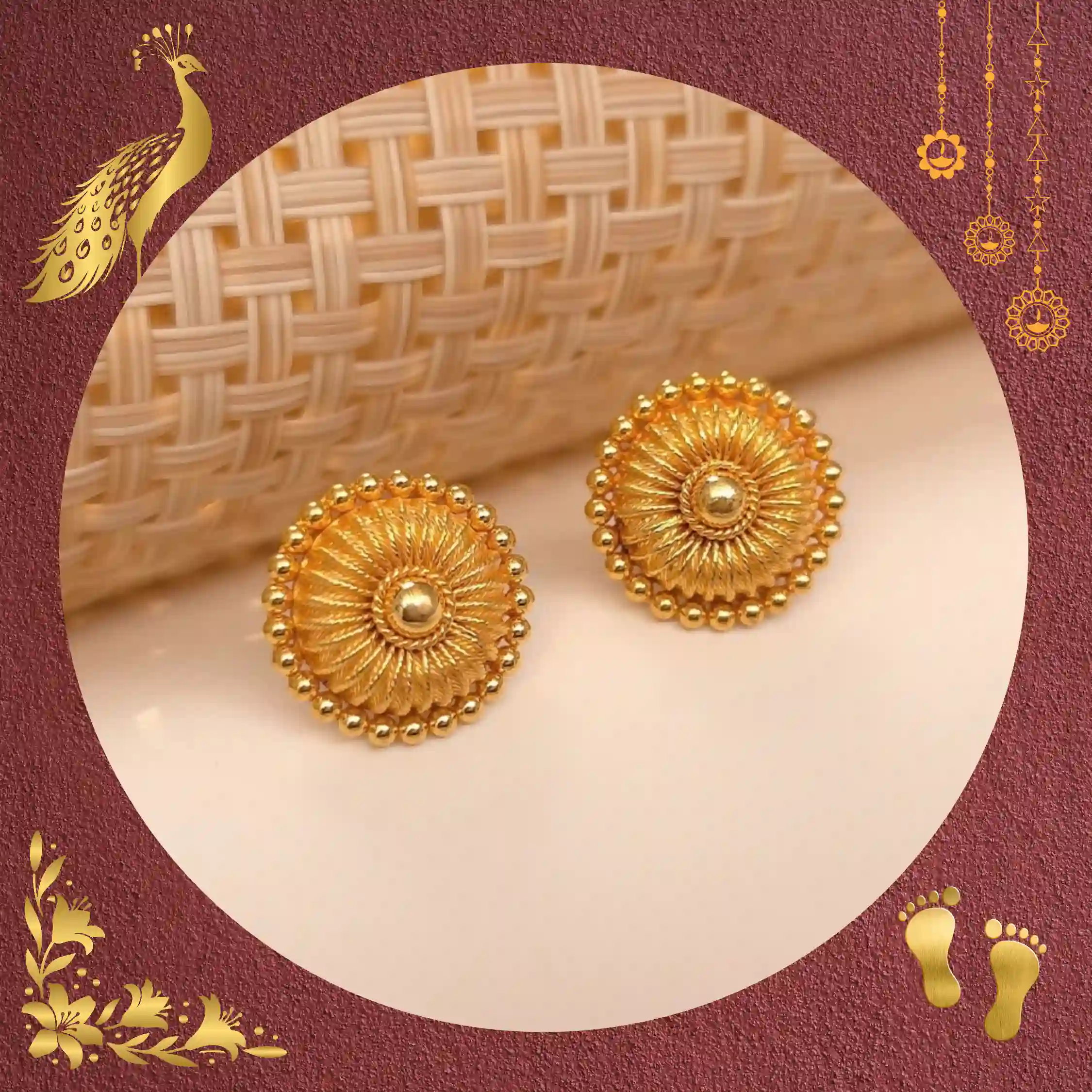 22K Gold Earrings